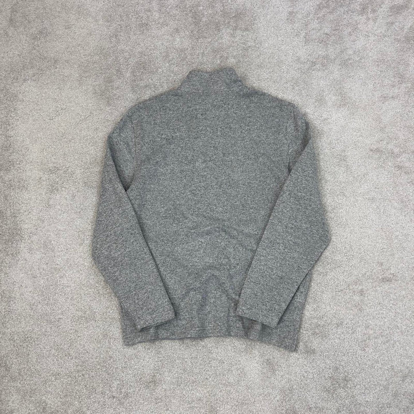 Grey Izod technical fleece Large 1/4 zip up pull over y2k autumn knit style