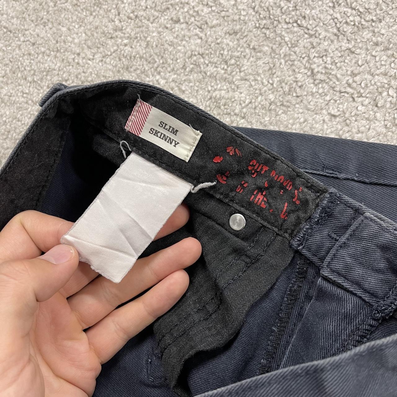 Y2K Dickies denim shorts navy blue Summer jorts with patch logo