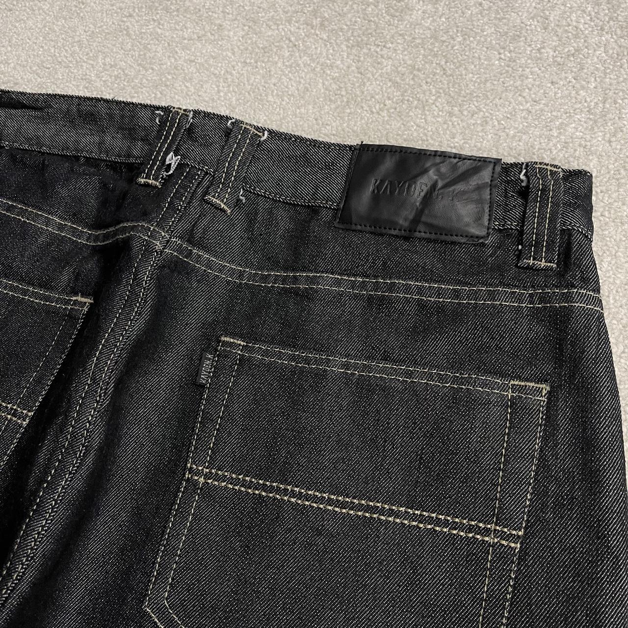 Y2K black baggy jeans wide leg Kayden. K Loose fit skater surf style jeans