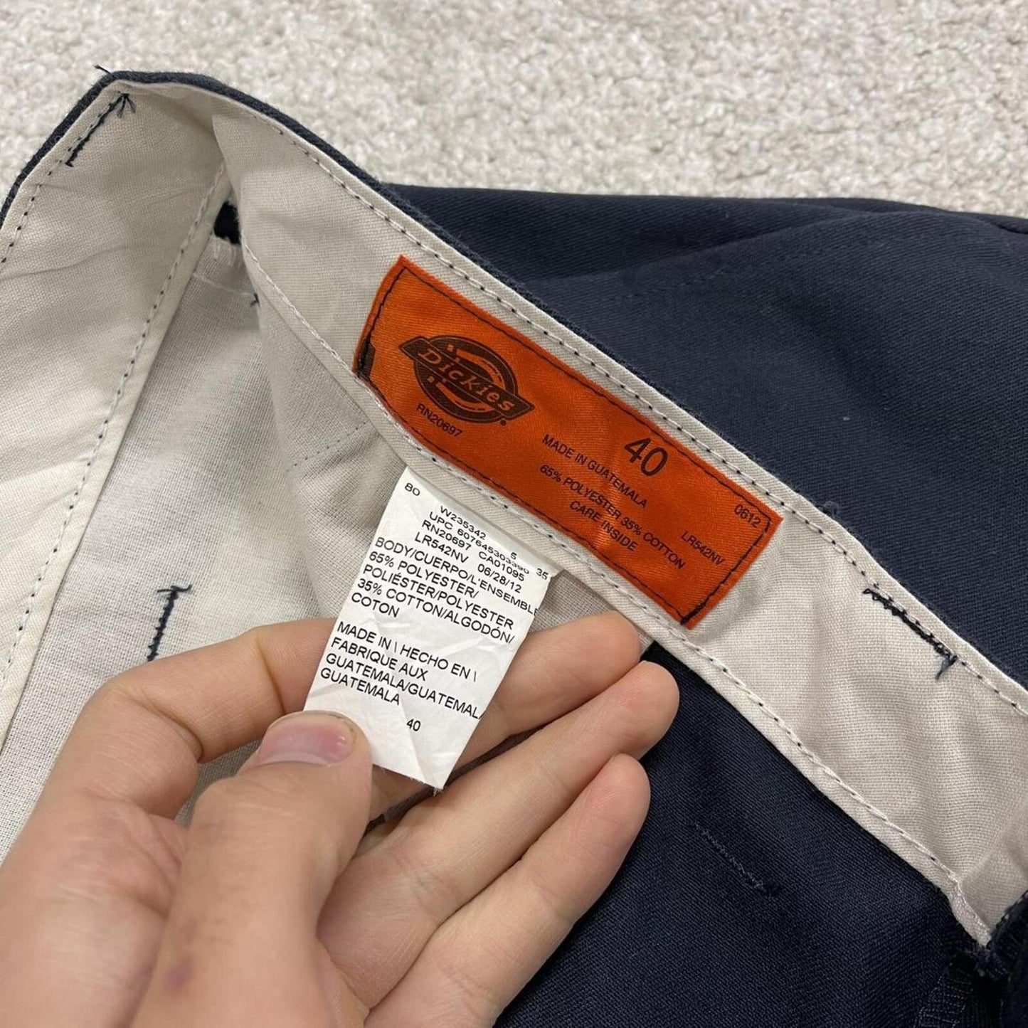 Dickies baggy cargo shorts navy Chino style skater shorts wide leg festival