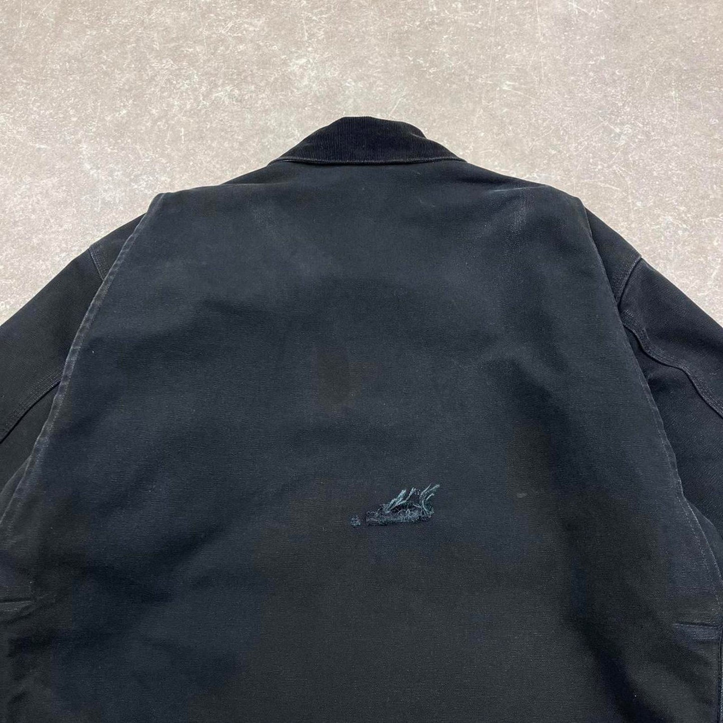 Vintage black Carhartt Detroit jacket XL blanket lined canvas American USA