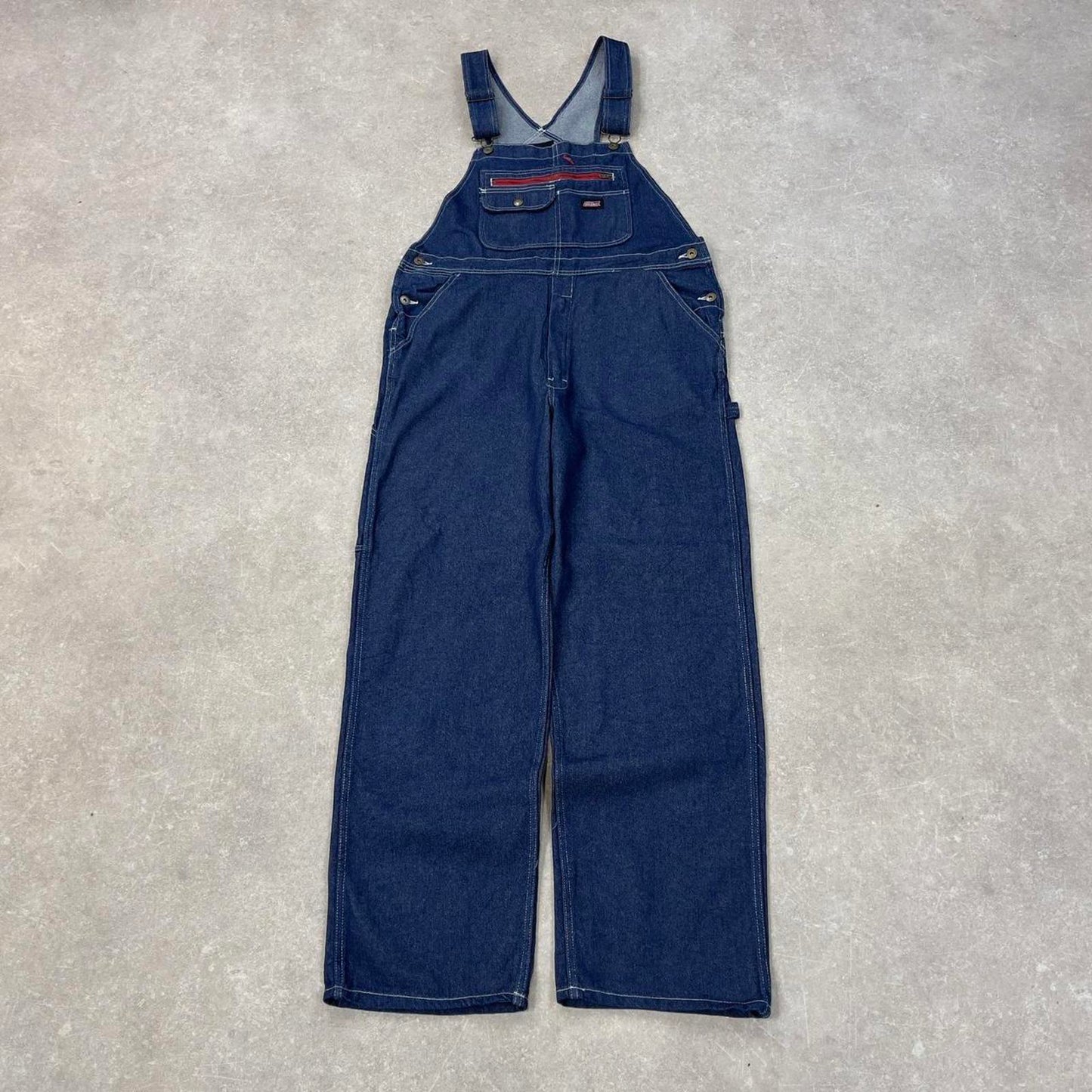 Dickies dungarees W38 L33 USA blue mens denim overalls