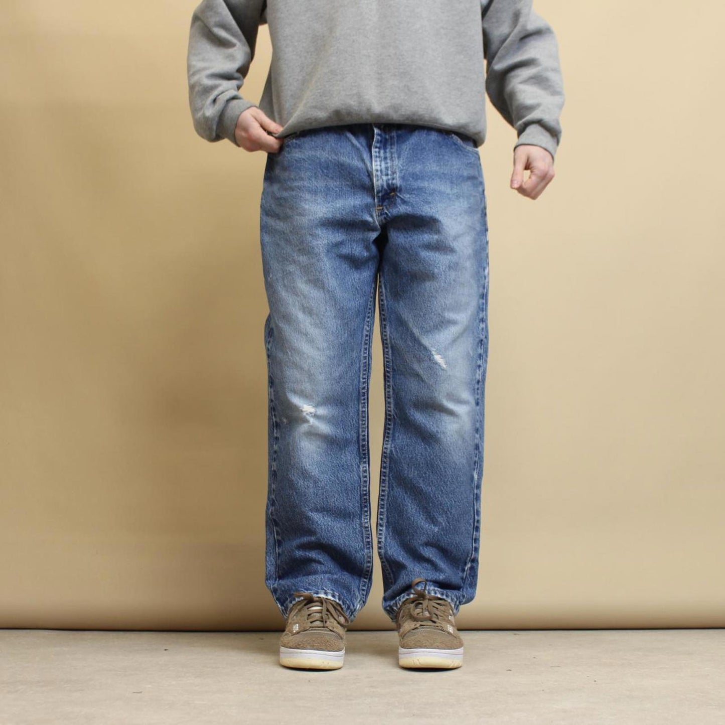 Blue Lee Jeans W36L29 denim 90s style skater pants