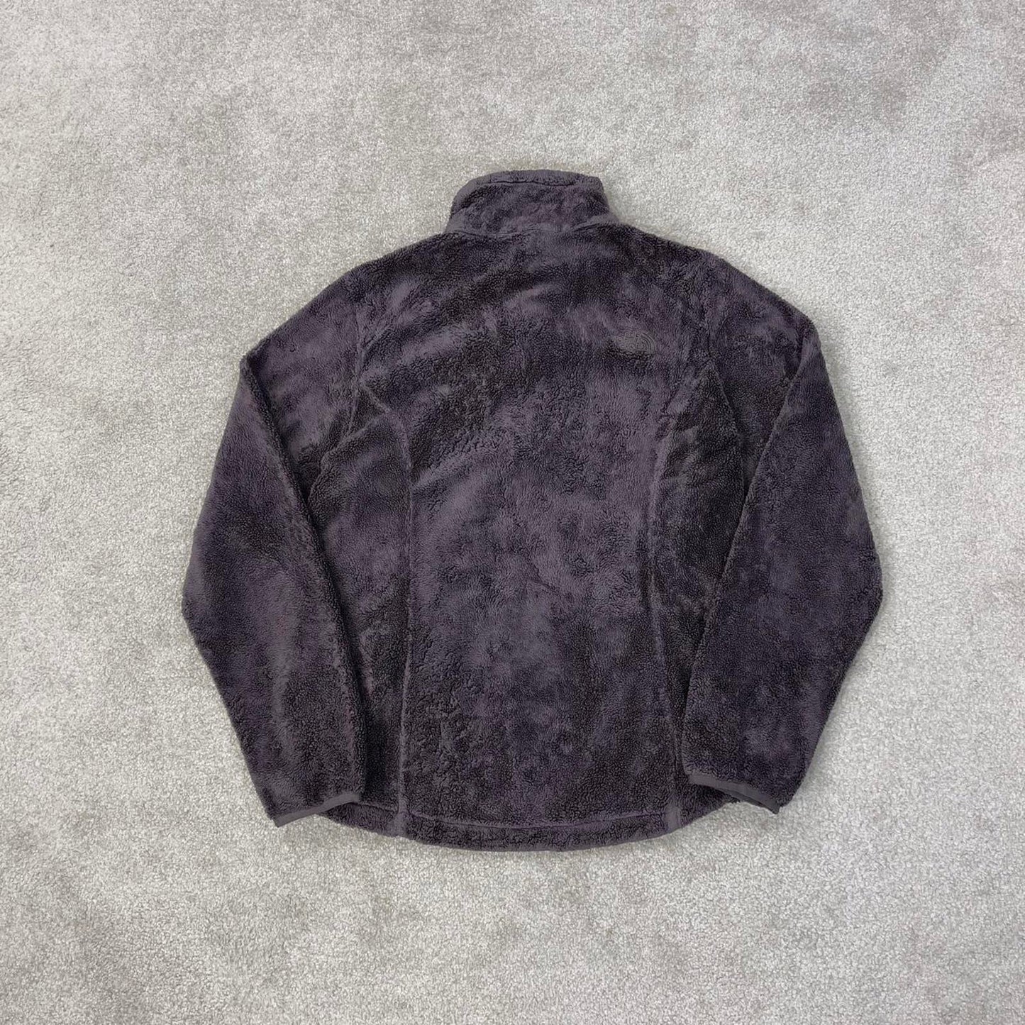 Y2K The North Face technical fleece M Grey Women's full zip teddy bear