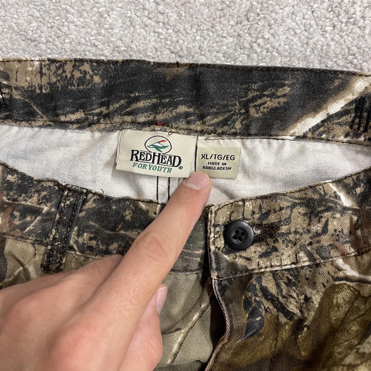 Camo cargo pants y2k utility khaki straight leg Red Head Youths Realtree camouflage combat cargos