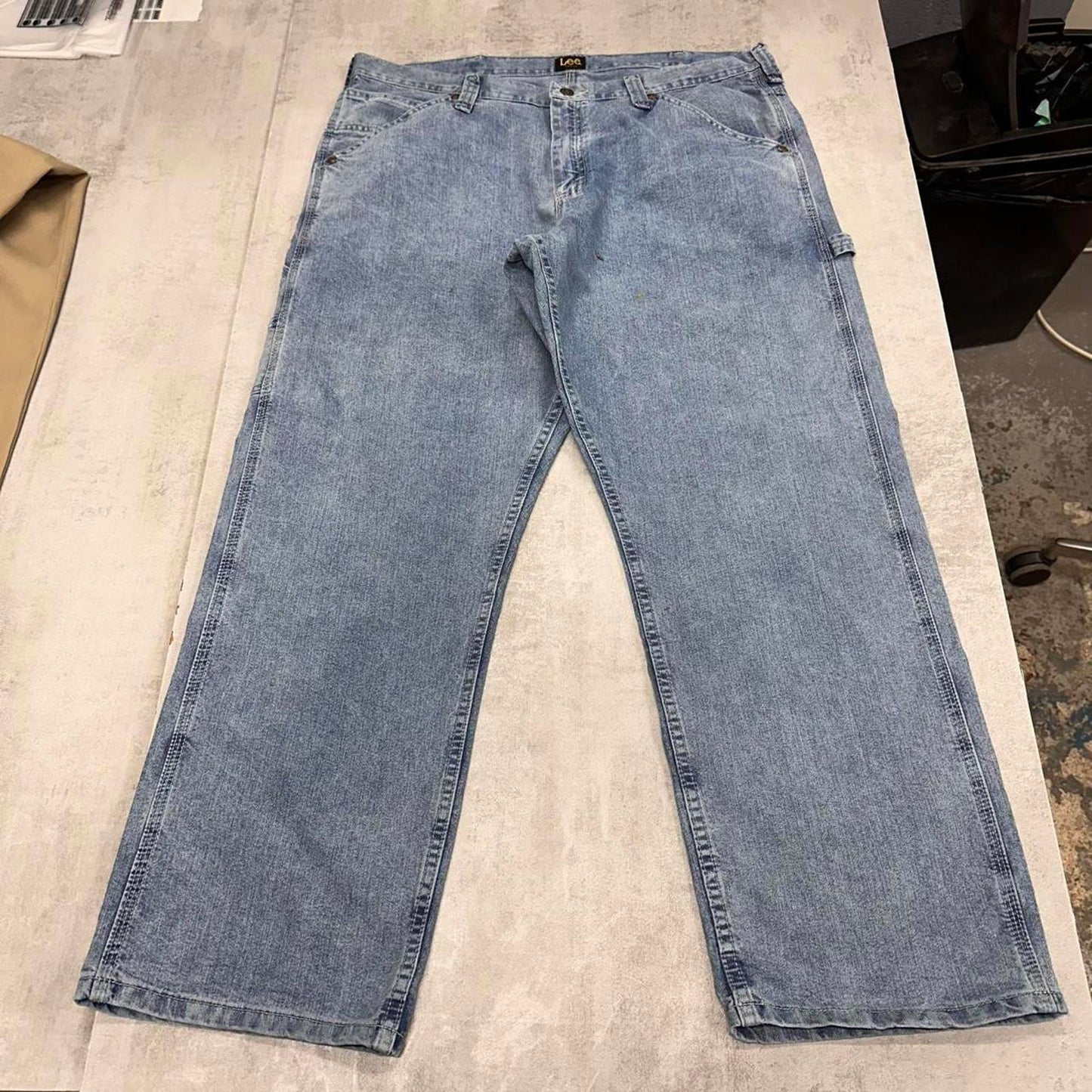 Baggy blue Lee carpenter jeans W38 L30