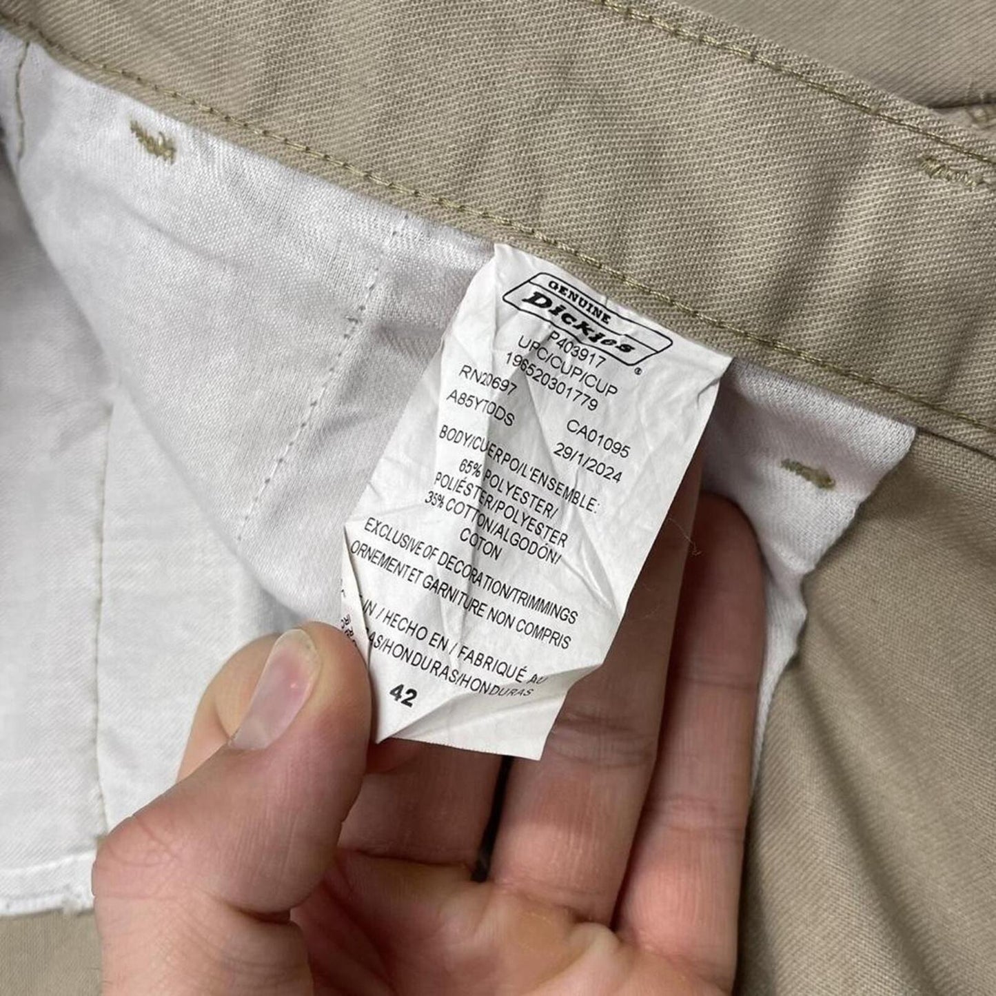 Extra baggy Dickies shorts carpenter khaki Twill chino skater style shorts wide long leg