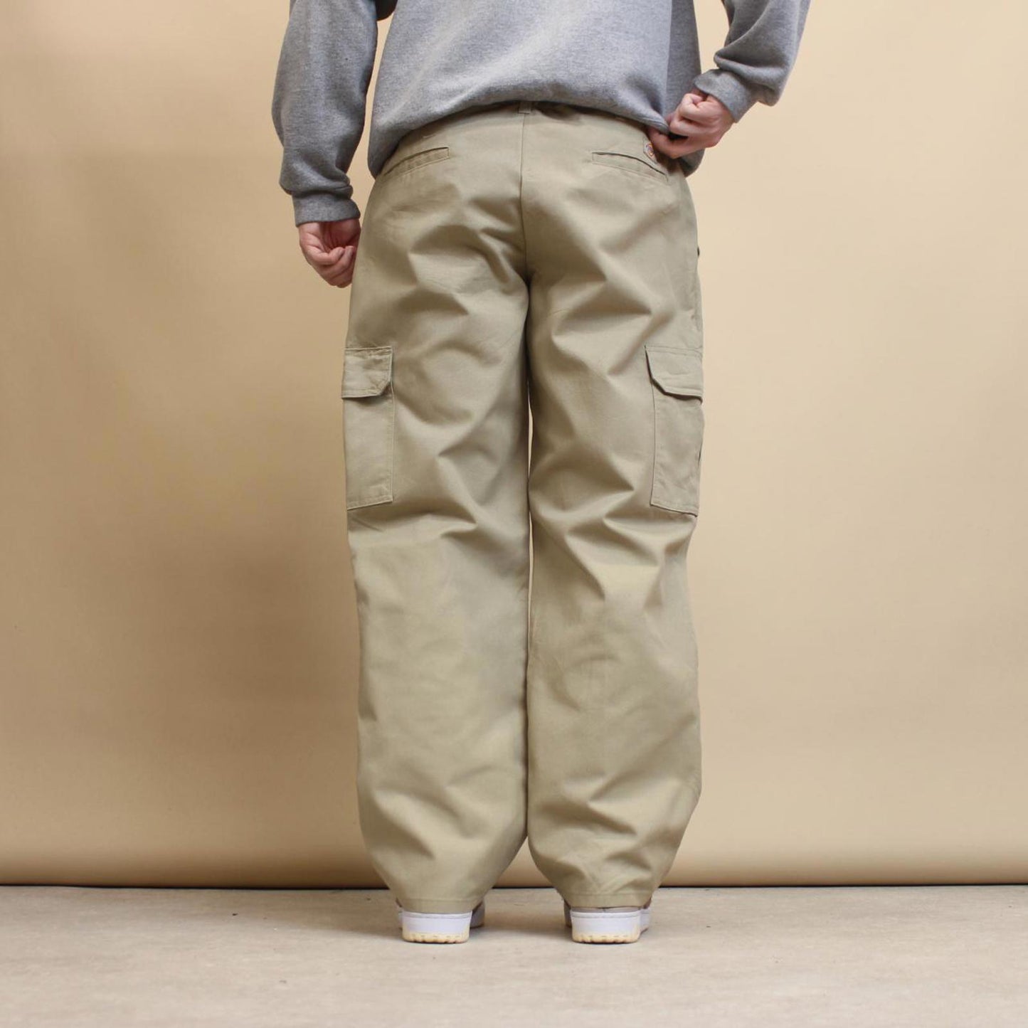 Khaki baggy Dickies cargo pants W36L30