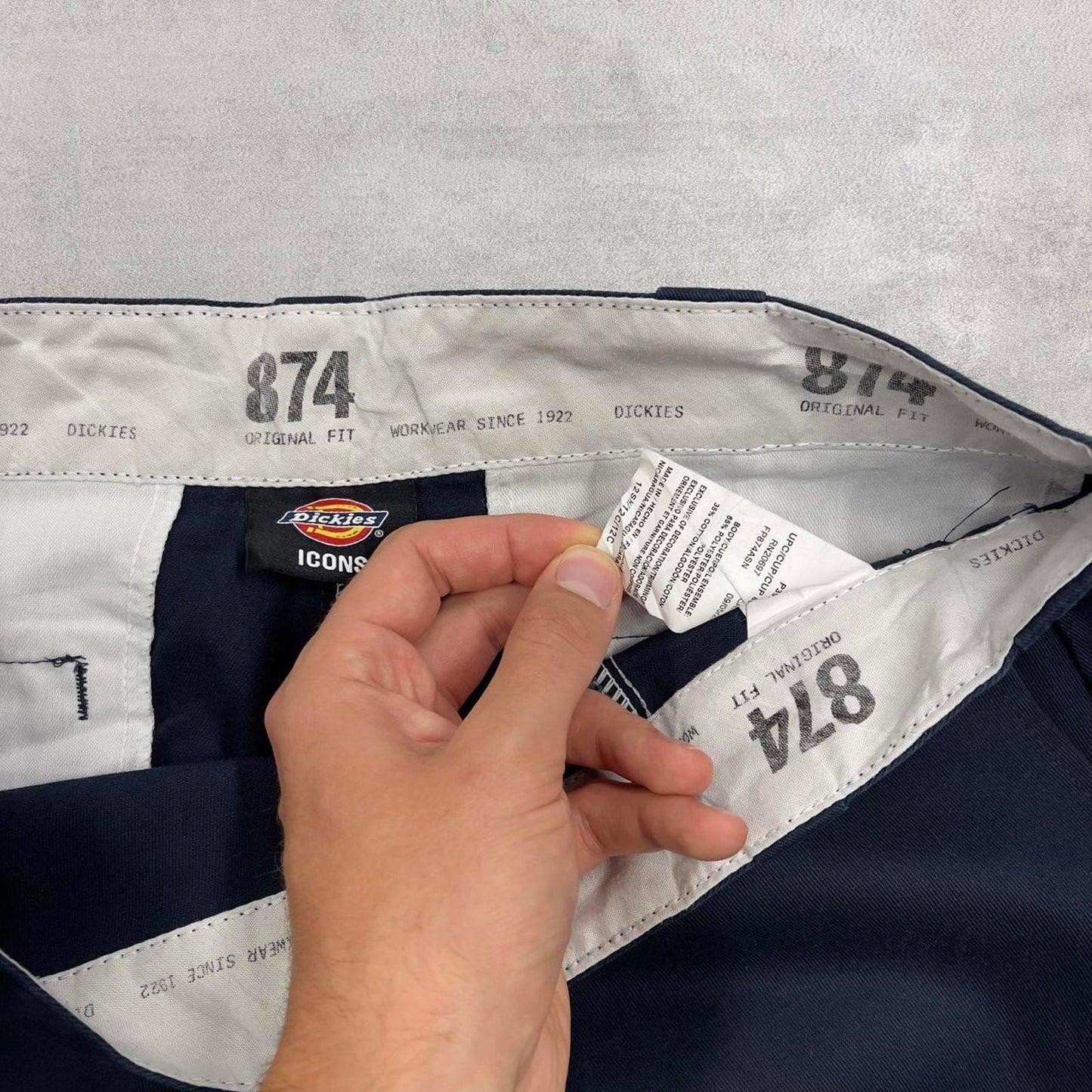 Women's navy Dickies 874 trousers size 12