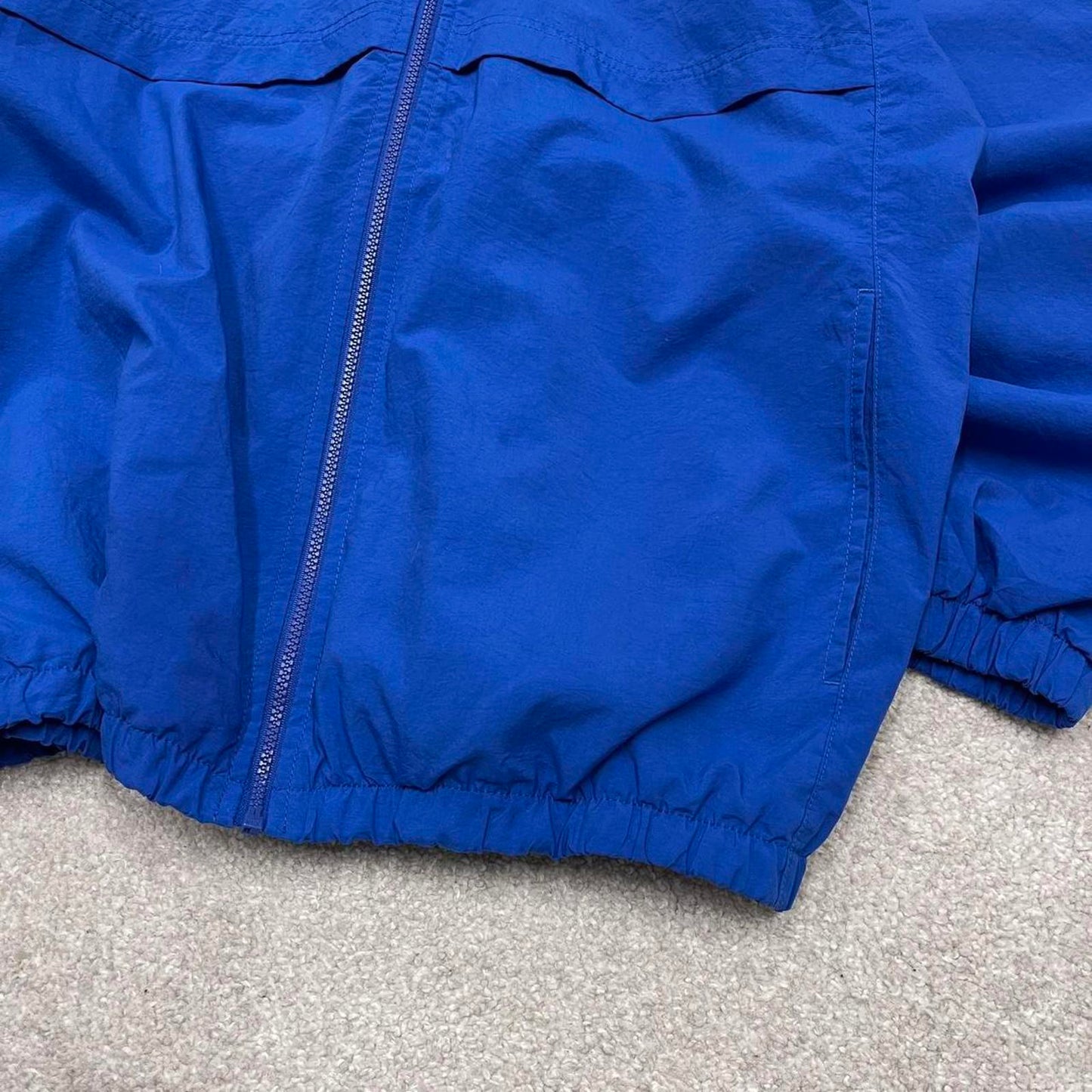 Vintage 00s Nike jacket y2k style XL men's blue full zip windbreaker coat embroidered technical