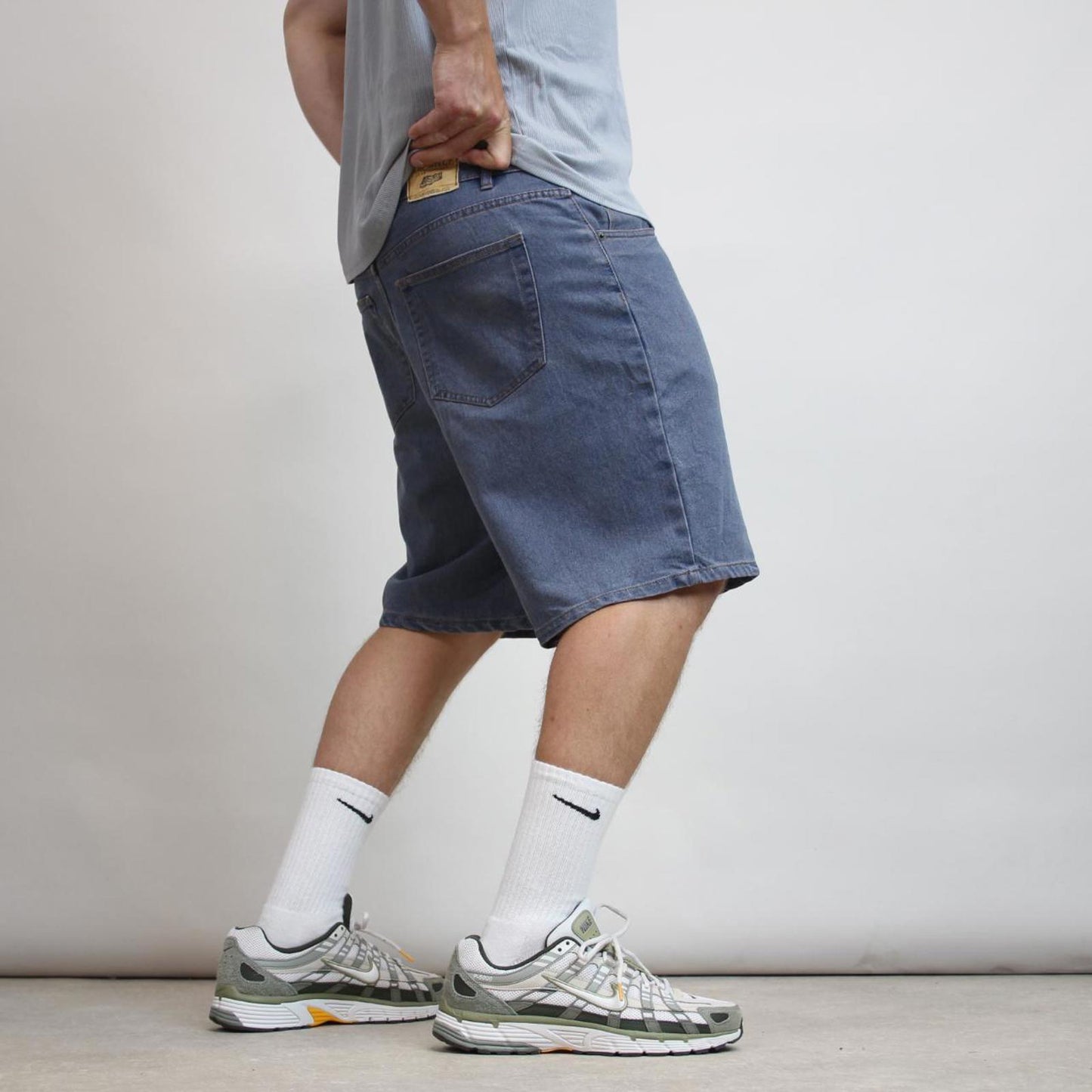 Mens blue Architect jean shorts W36