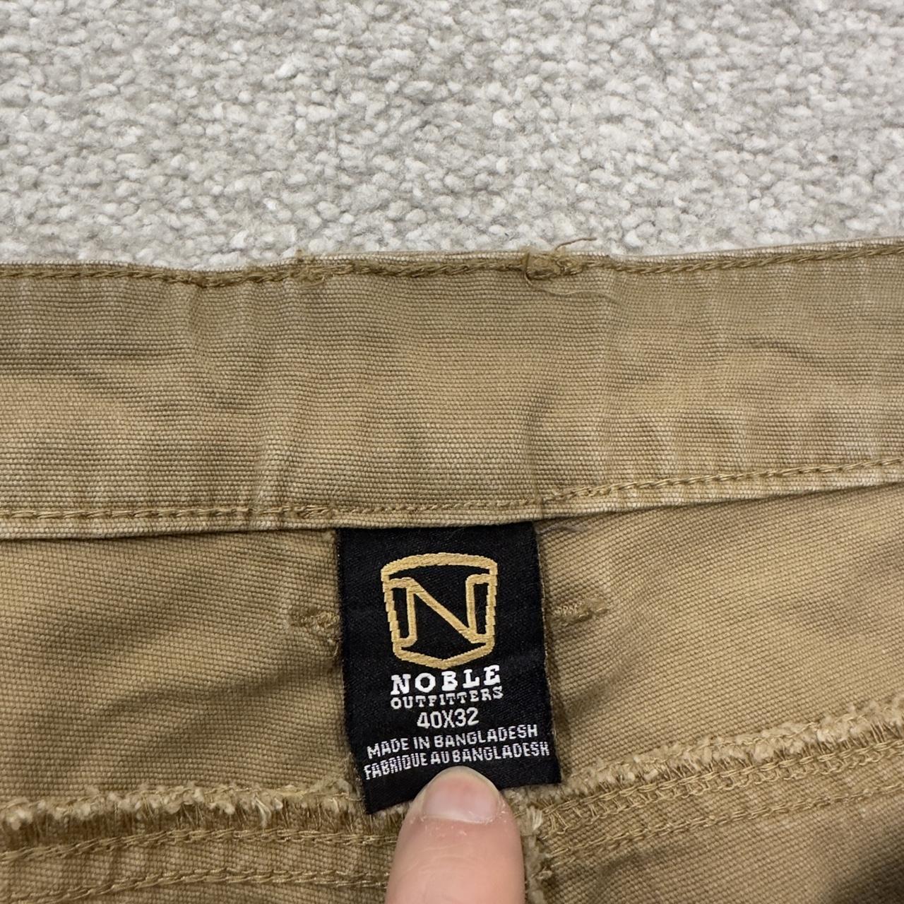 Y2K double knee carpenter jeans loose leg khaki Noble outfitters skater style work cargos