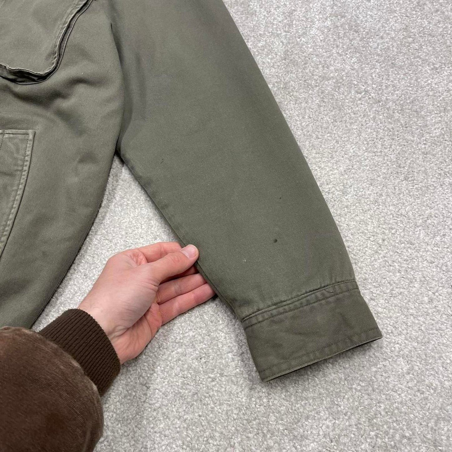 00s Quiksilver technical parka jacket XL men's green y2k style hooded Sherpa lined coat