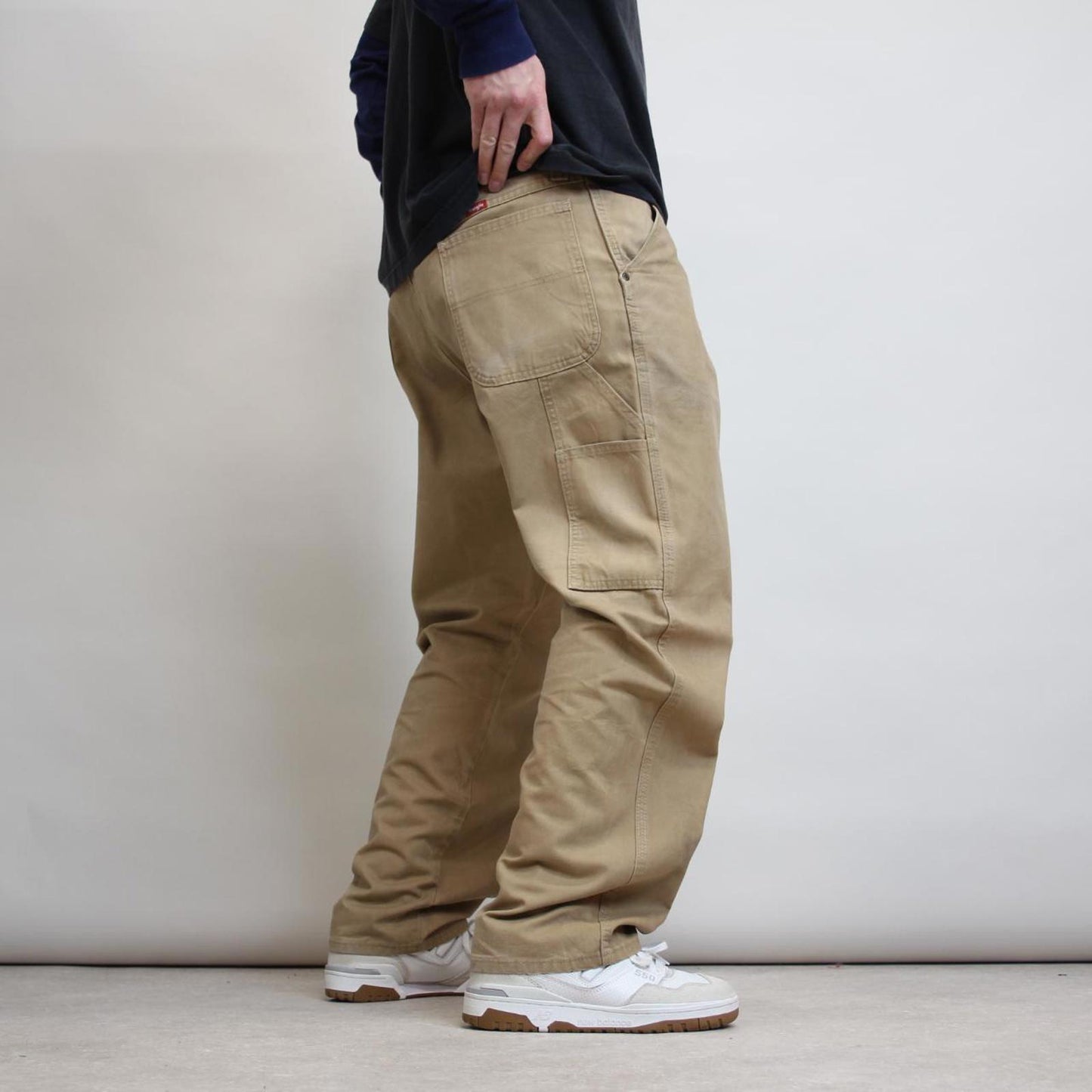 Wrangler carpenter trousers W38L30 tan loose cargo skater trousers