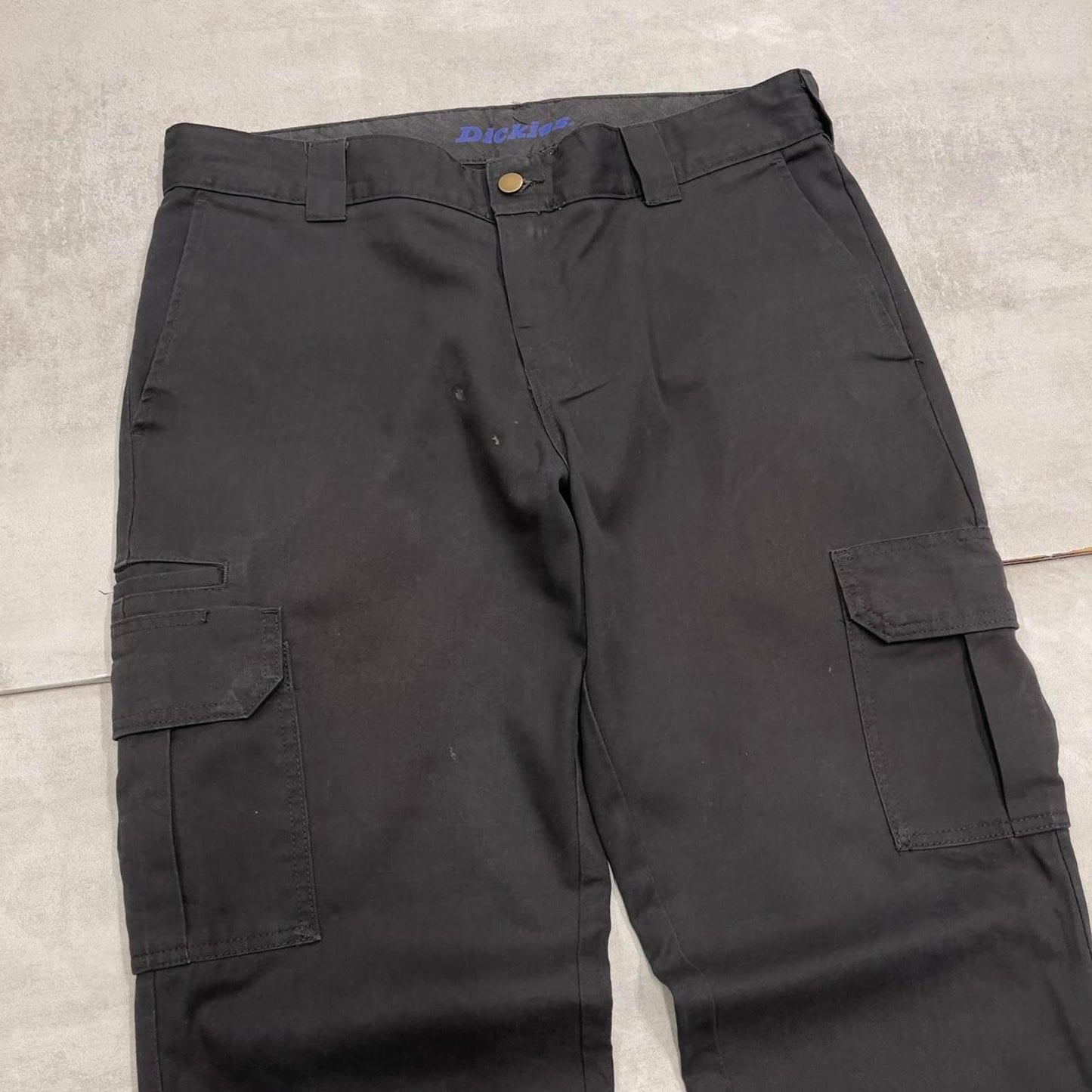Loose Dickies cargo trousers W36L30 black chino style skater cargo pants