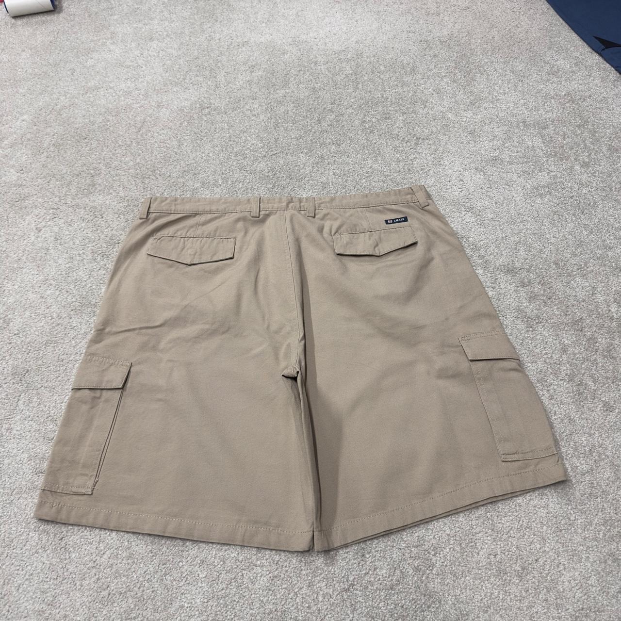 Chaps Baggy cargo shorts y2k beige Loose floaty chino utility summer festival hiking shorts