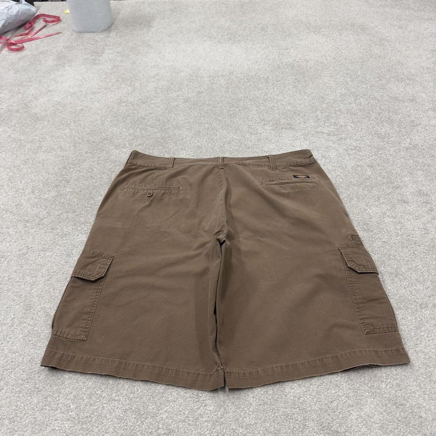 Dickies baggy cargo shorts y2k brown Chino style skater shorts loose leg festival