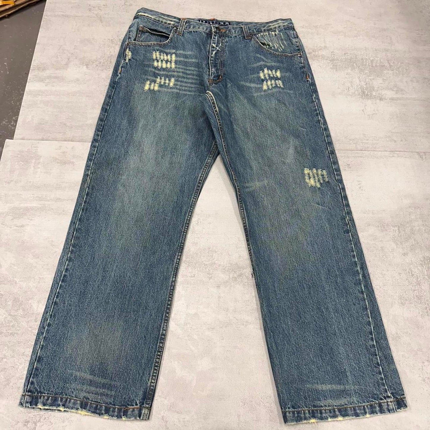 Drill Clothing Company jeans W36 L32 loose distressed design hip hop jeans