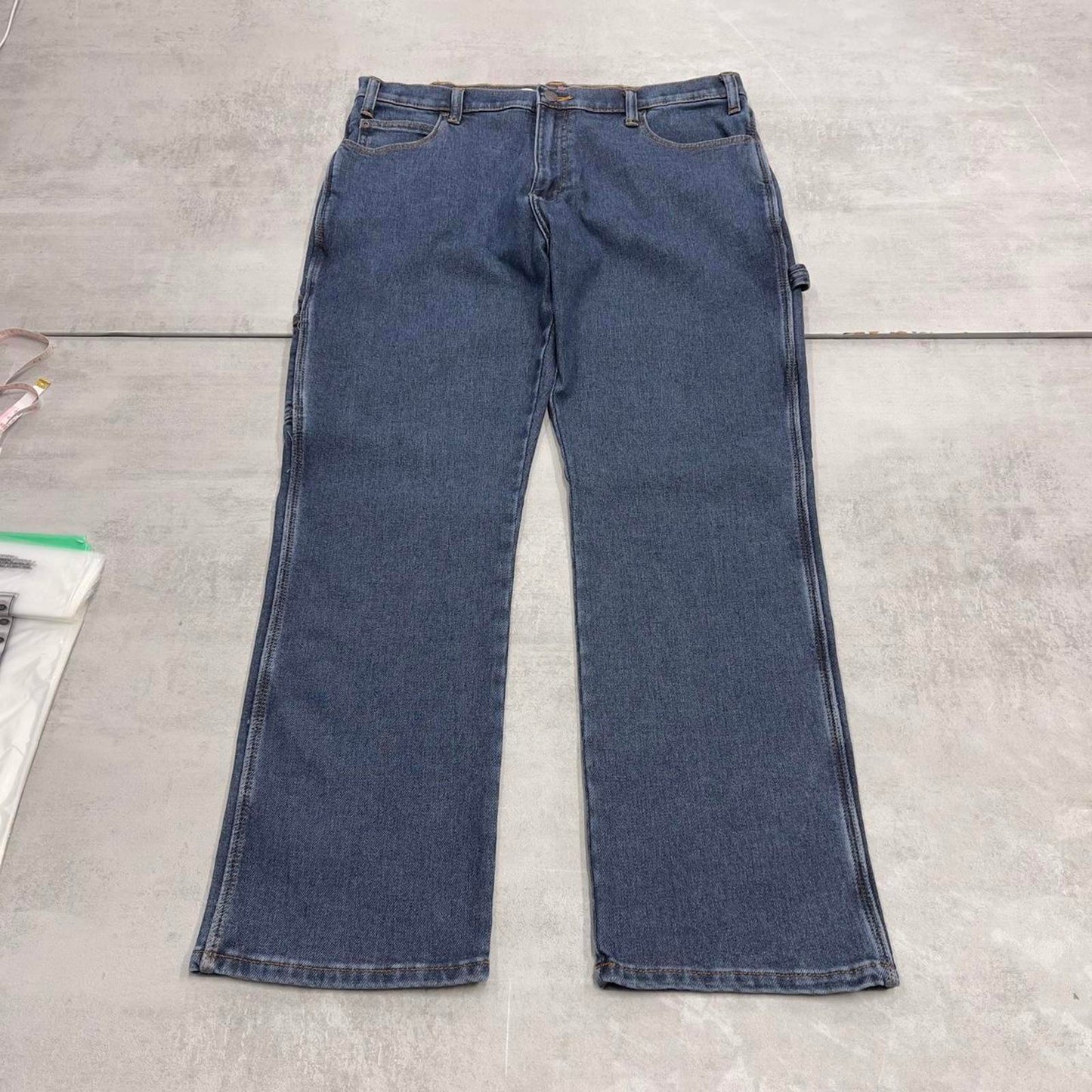 Dickies carpenter jeans W36 L30 loose blue cargo skater style utility pockets jeans