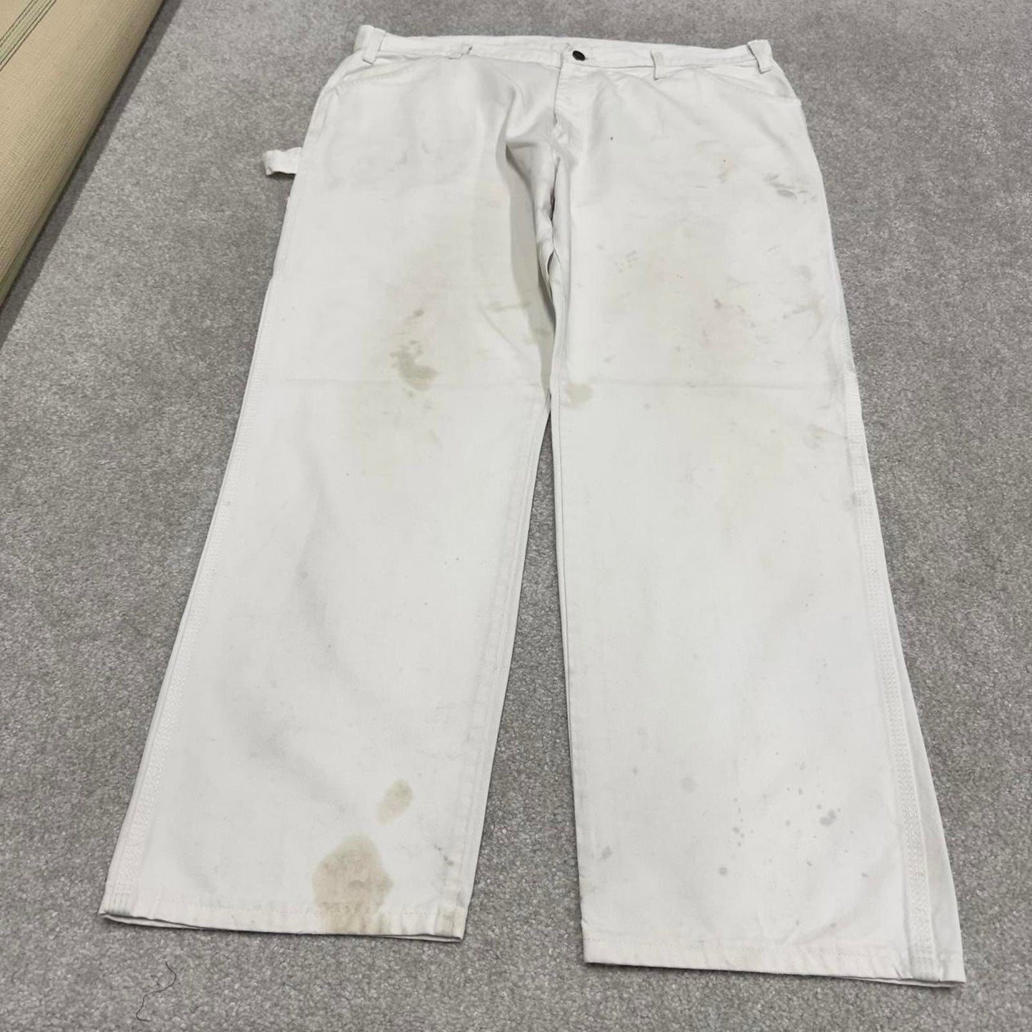 Dickies carpenter pants white painters cargos W40L30 90s skater style workwear cargo pants
