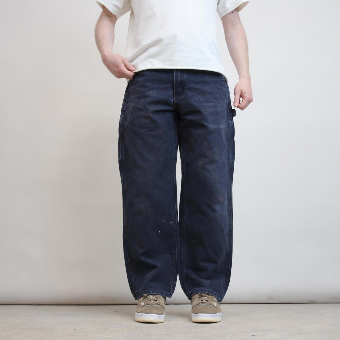 Carhartt carpenter jeans W31 L29 loose navy canvas 90s style skater cargos