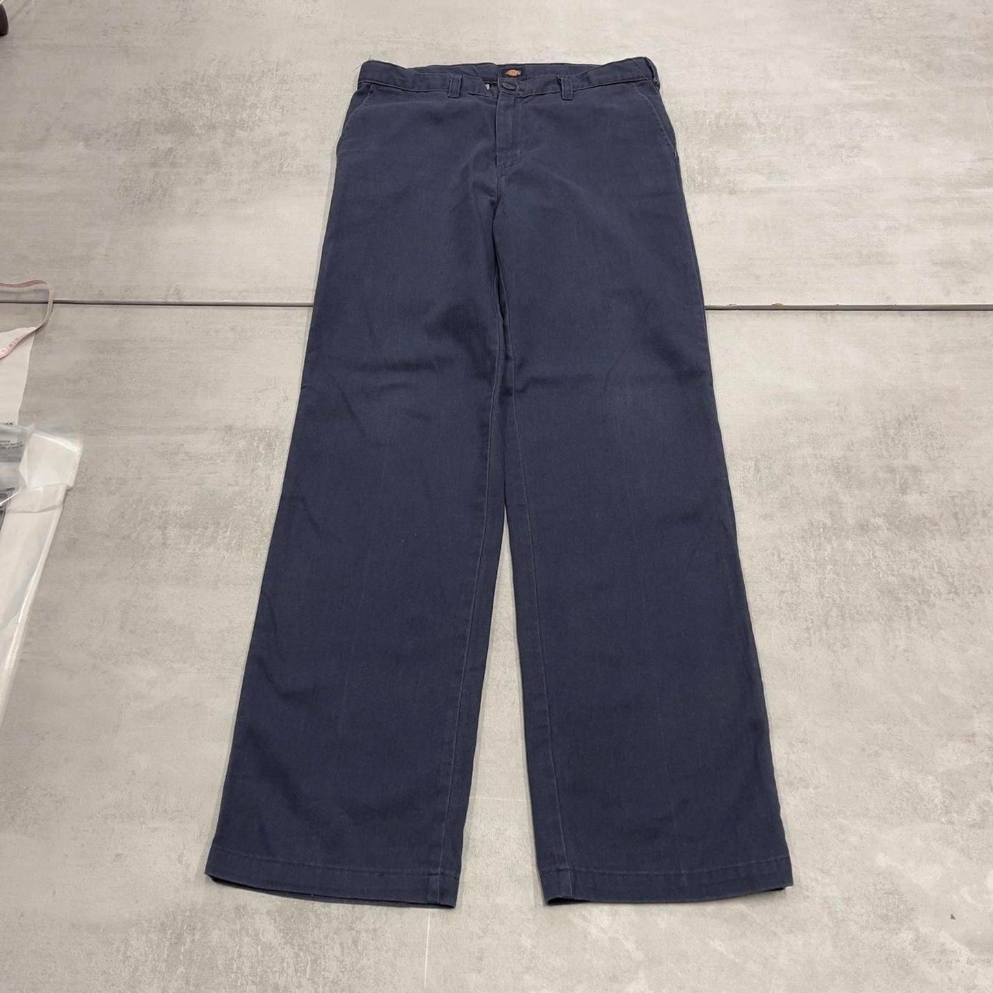 Navy Dickies trousers size 18 (W30) twill chino style pants tab logo