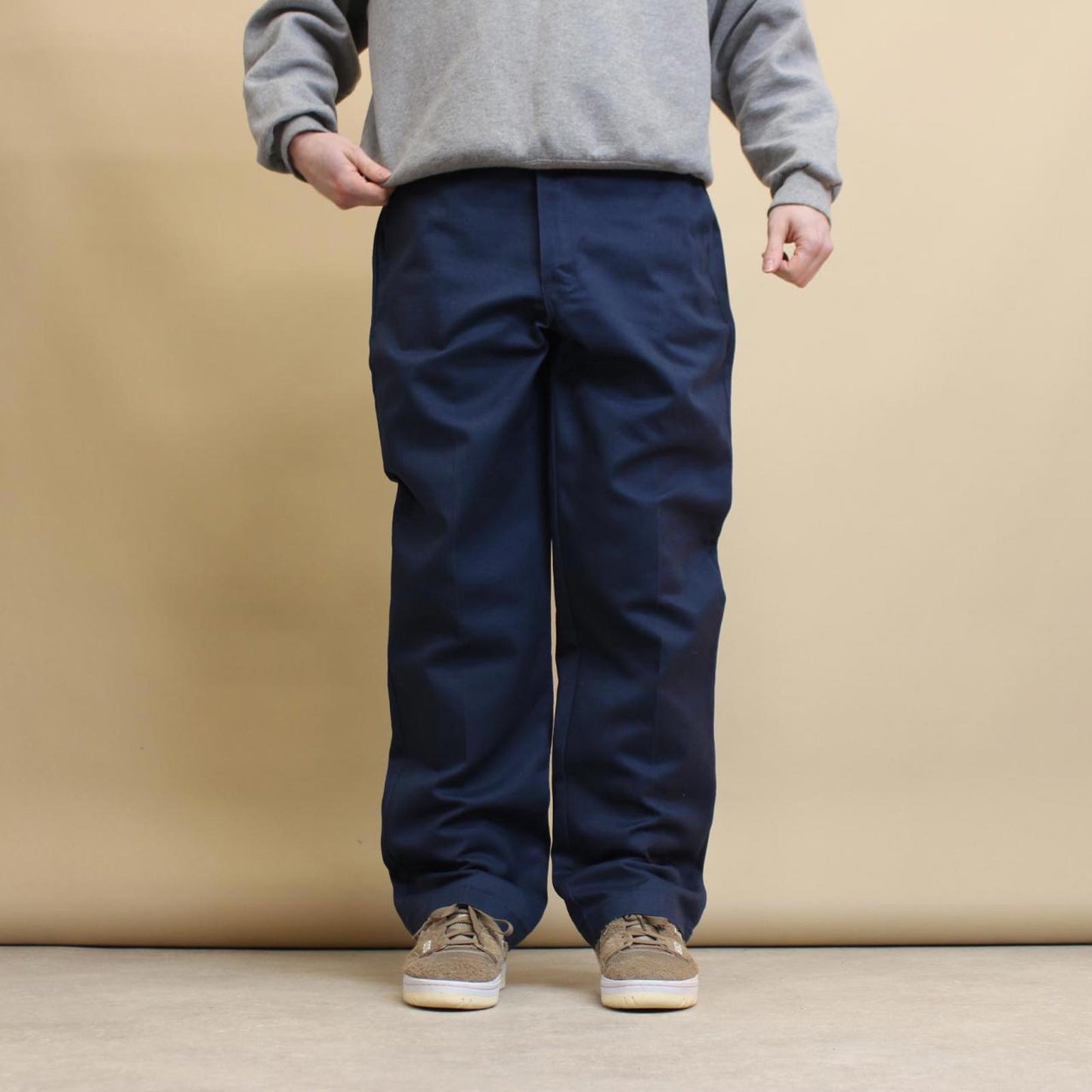 Navy Dickies pants W34L31 twill style chino trousers skate stye
