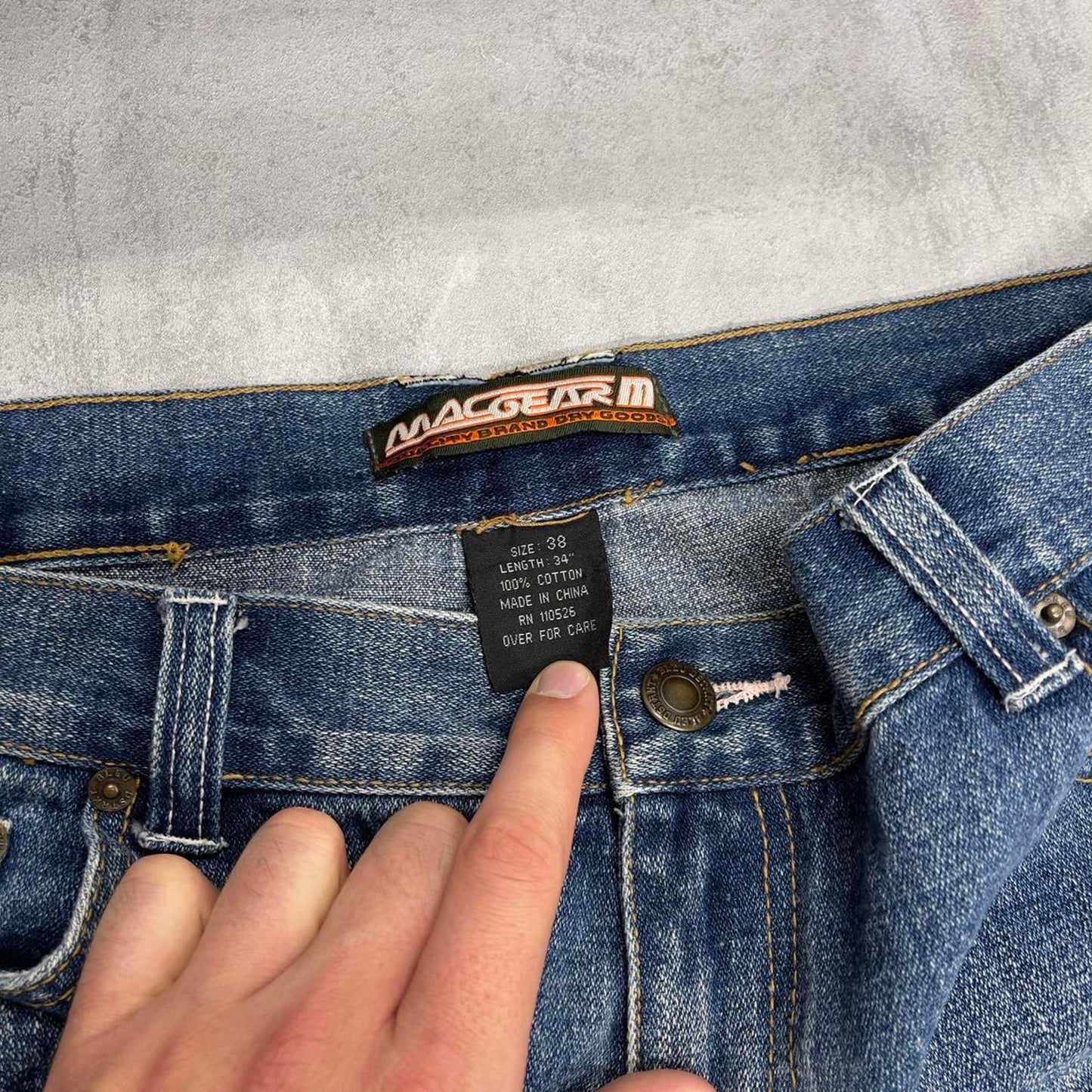 Mens baggy Macgear jeans W38 L34