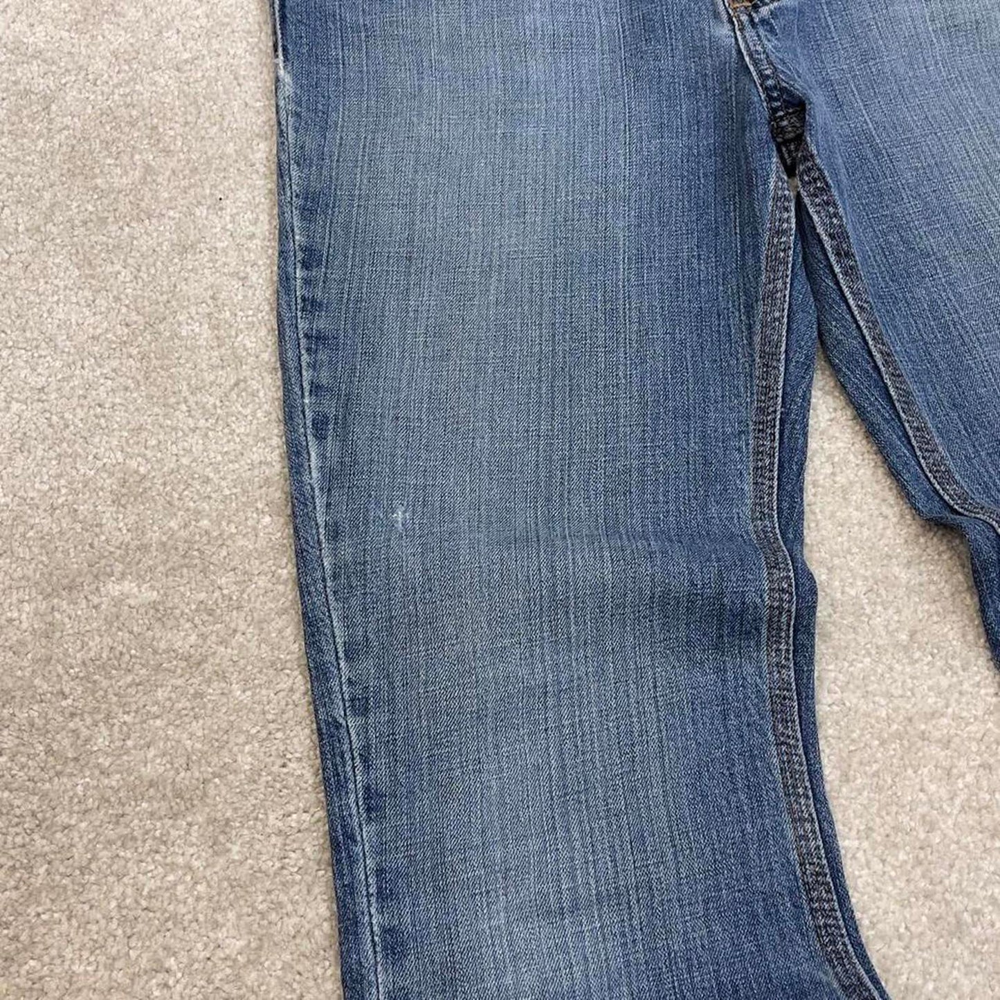 Blue Carhartt jeans size 6x30 women's bootcut 5 pocket work trousers y2k 90s style