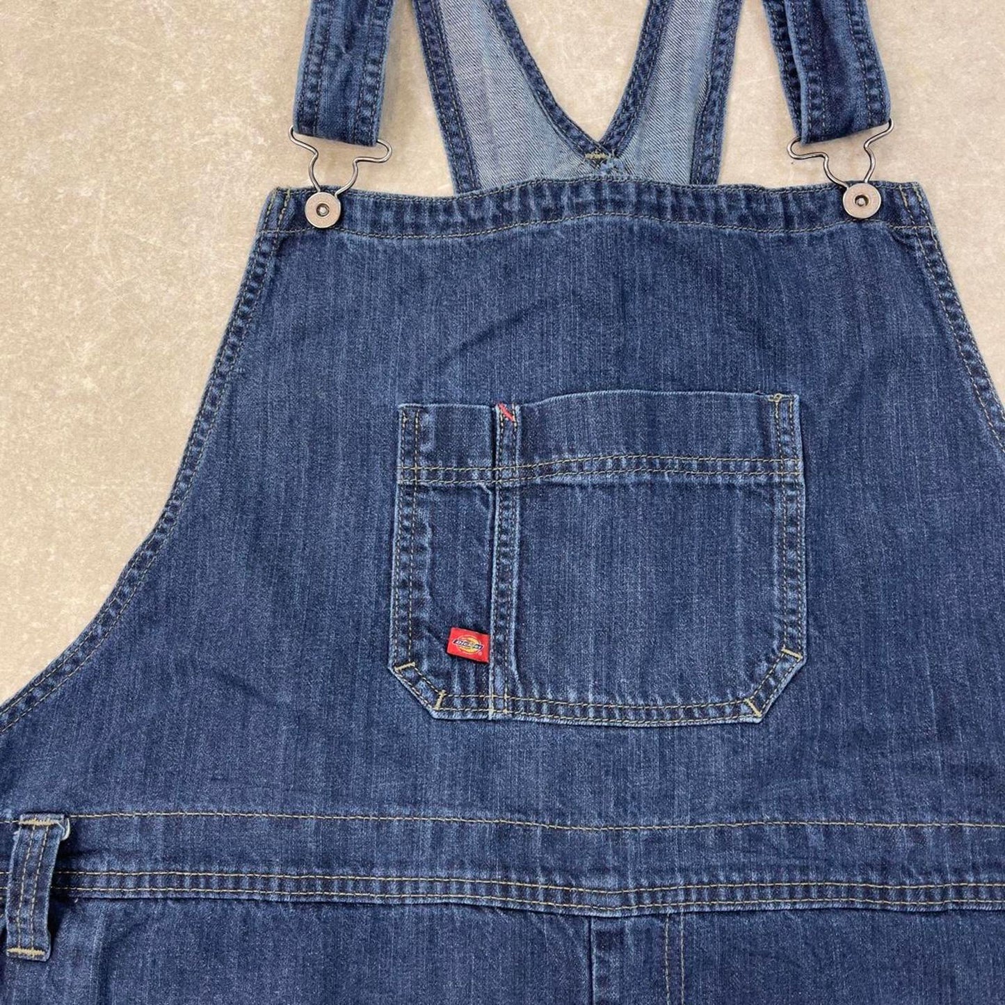 Blue denim Dickies dungarees W48L26 USA mens overalls
