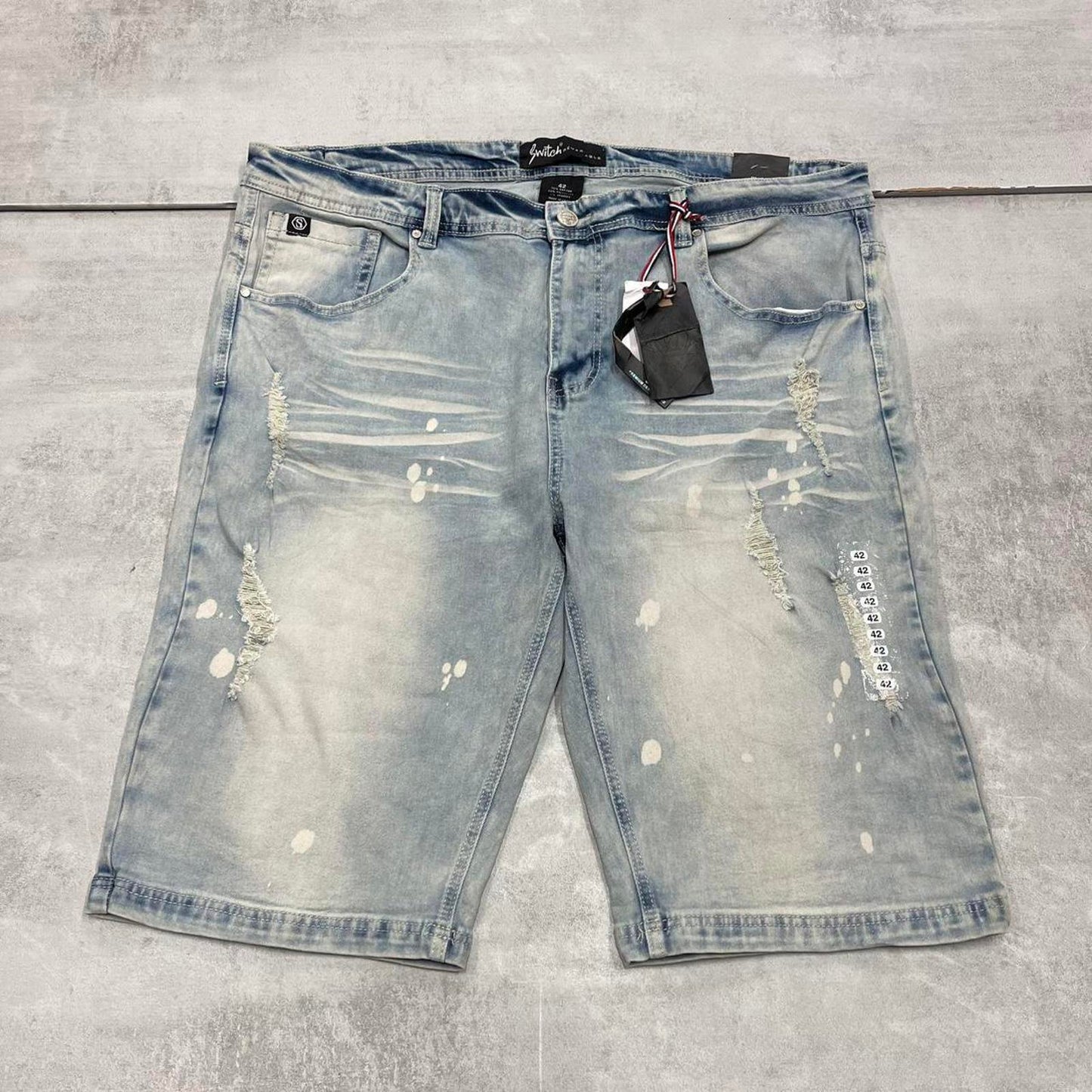 Blue Switch denim shorts W42