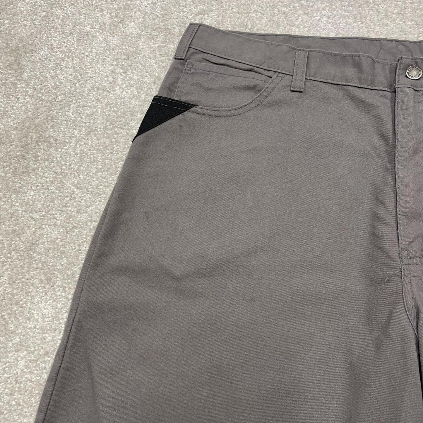 Dickies chino work shorts loose grey Twill chino skater style shorts