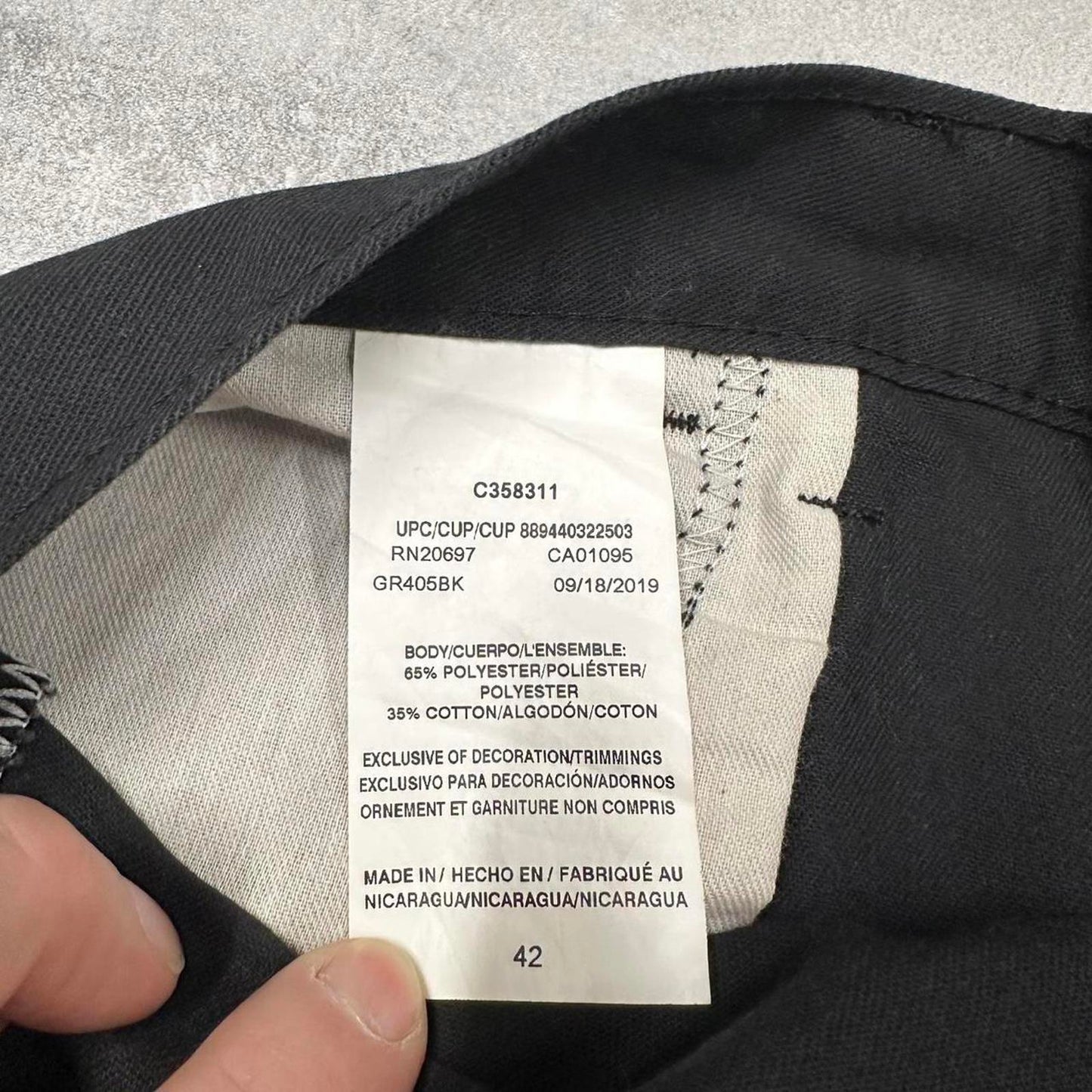 Black Dickies shorts W42