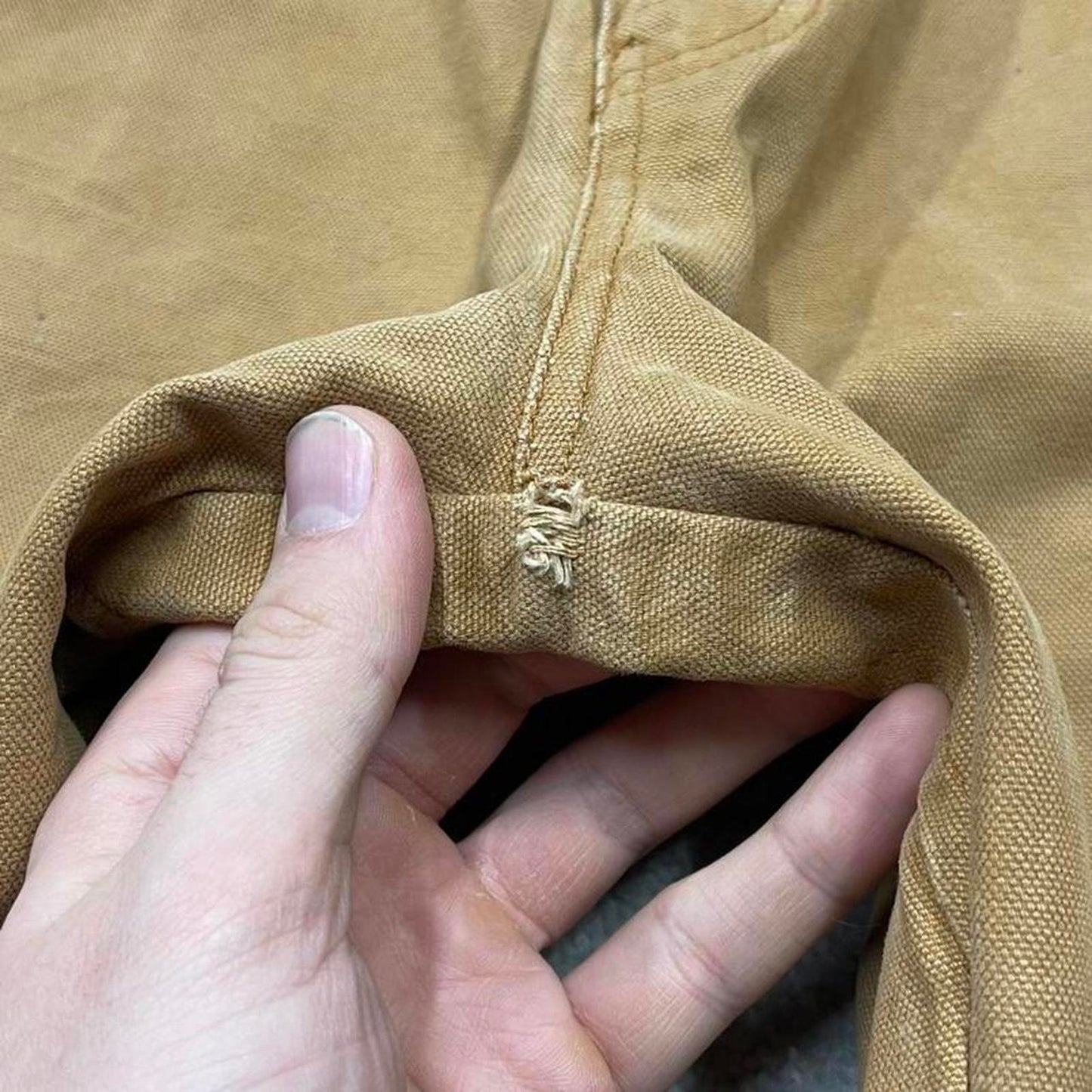 Y2K baggy carpenter jeans wide leg tan brown Loose Jesse James skate style workwear cargo pants