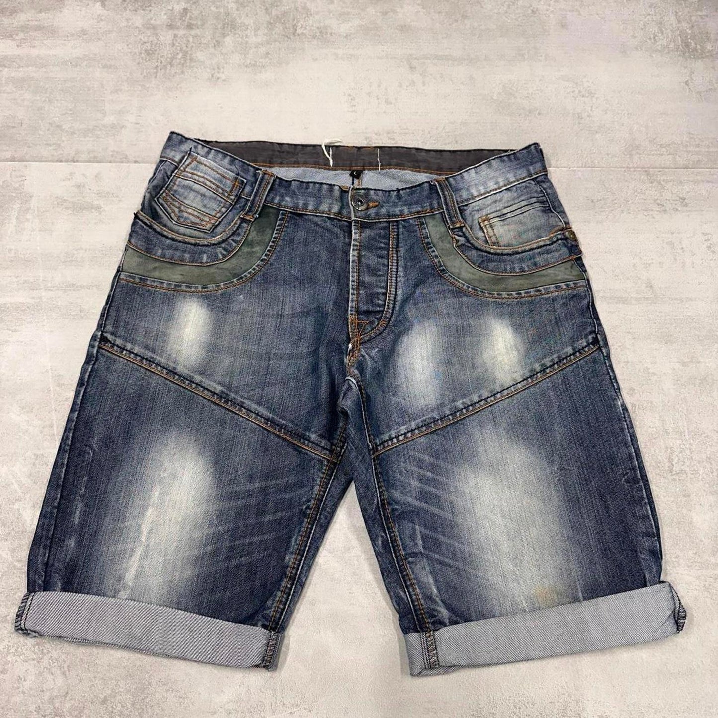 Blue y2k denim shorts W36