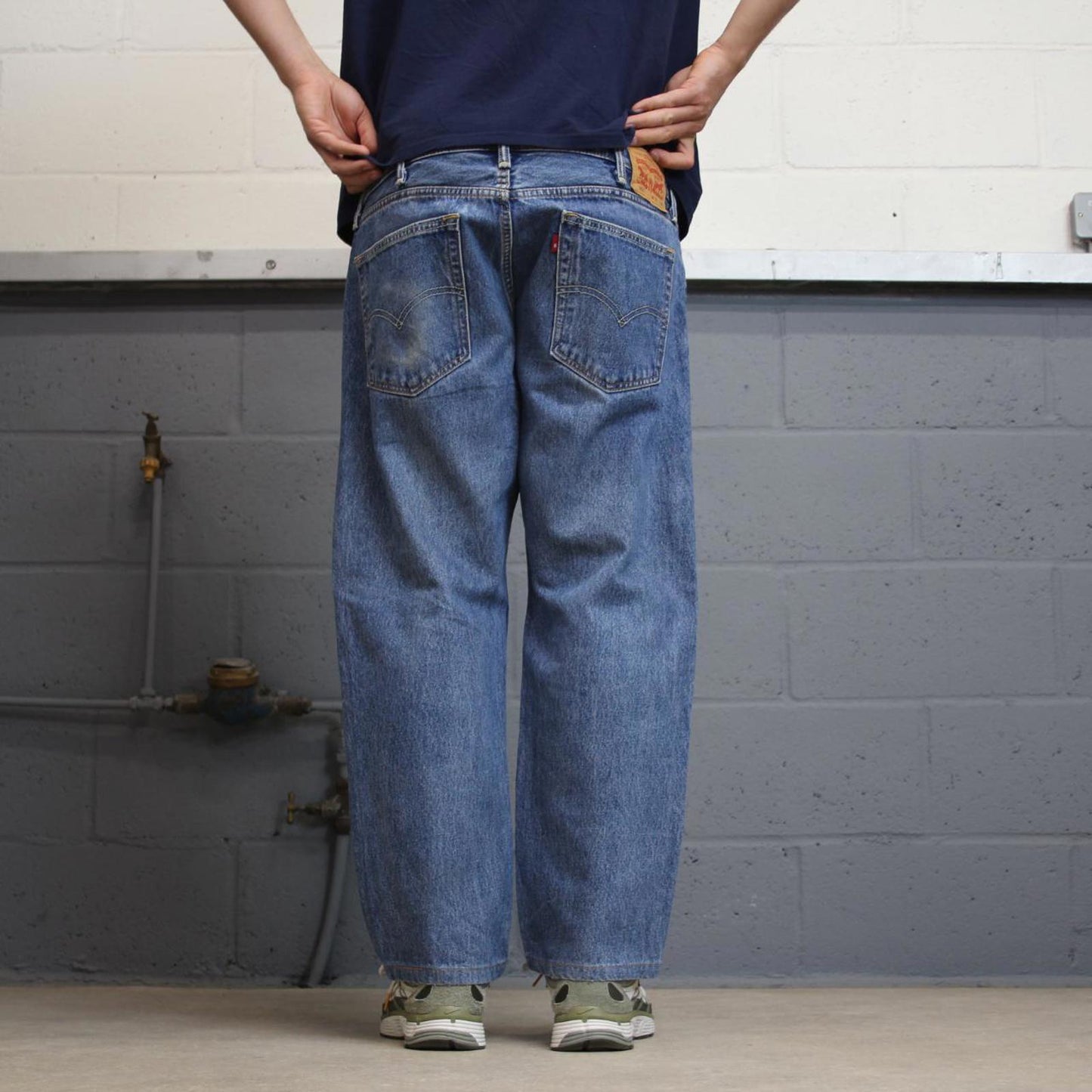 Levis 505 jeans W38 L26 blue loose 90s style skater jeans red tab logo