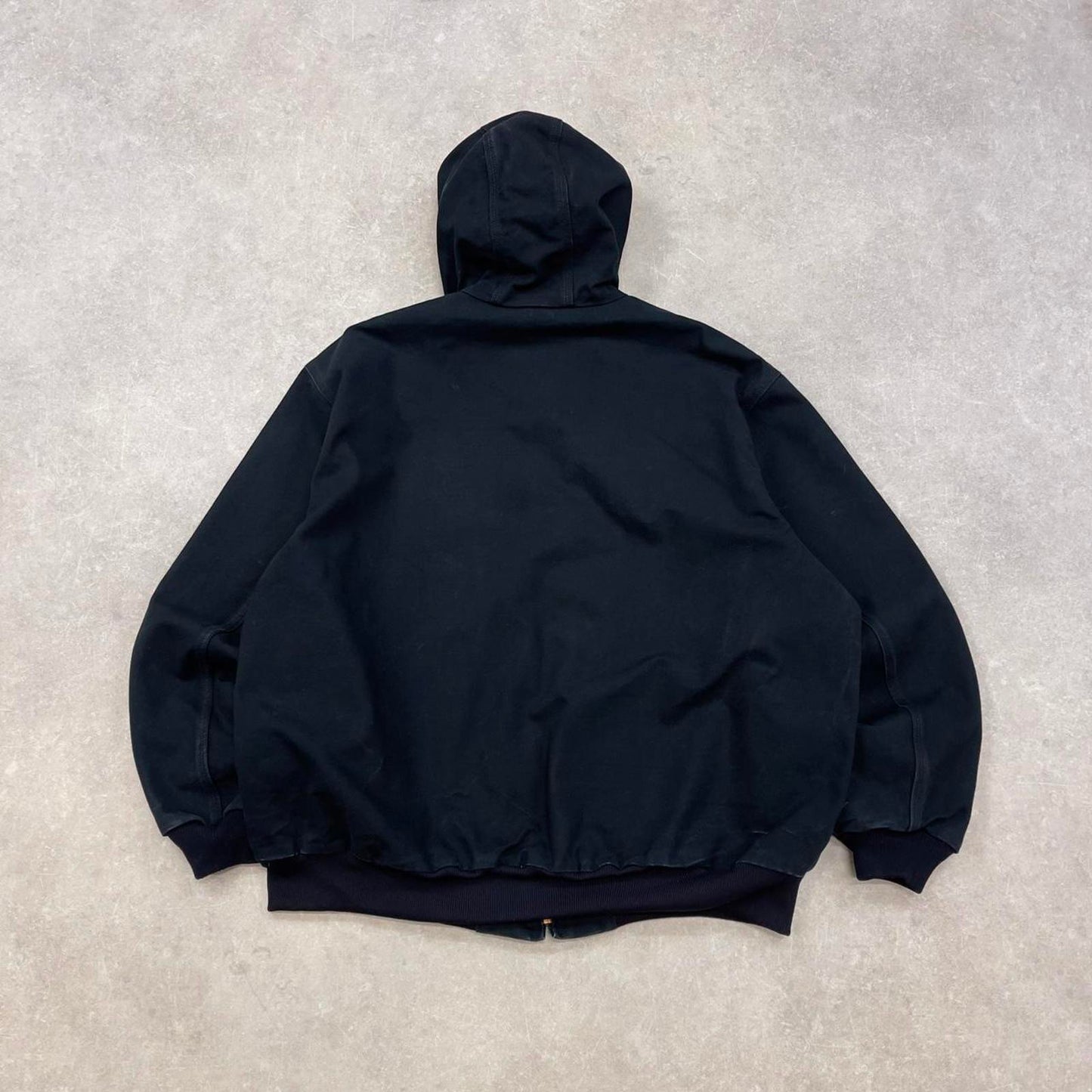 Black Carhartt hooded active jacket 3XL authentic skate style canvas active
