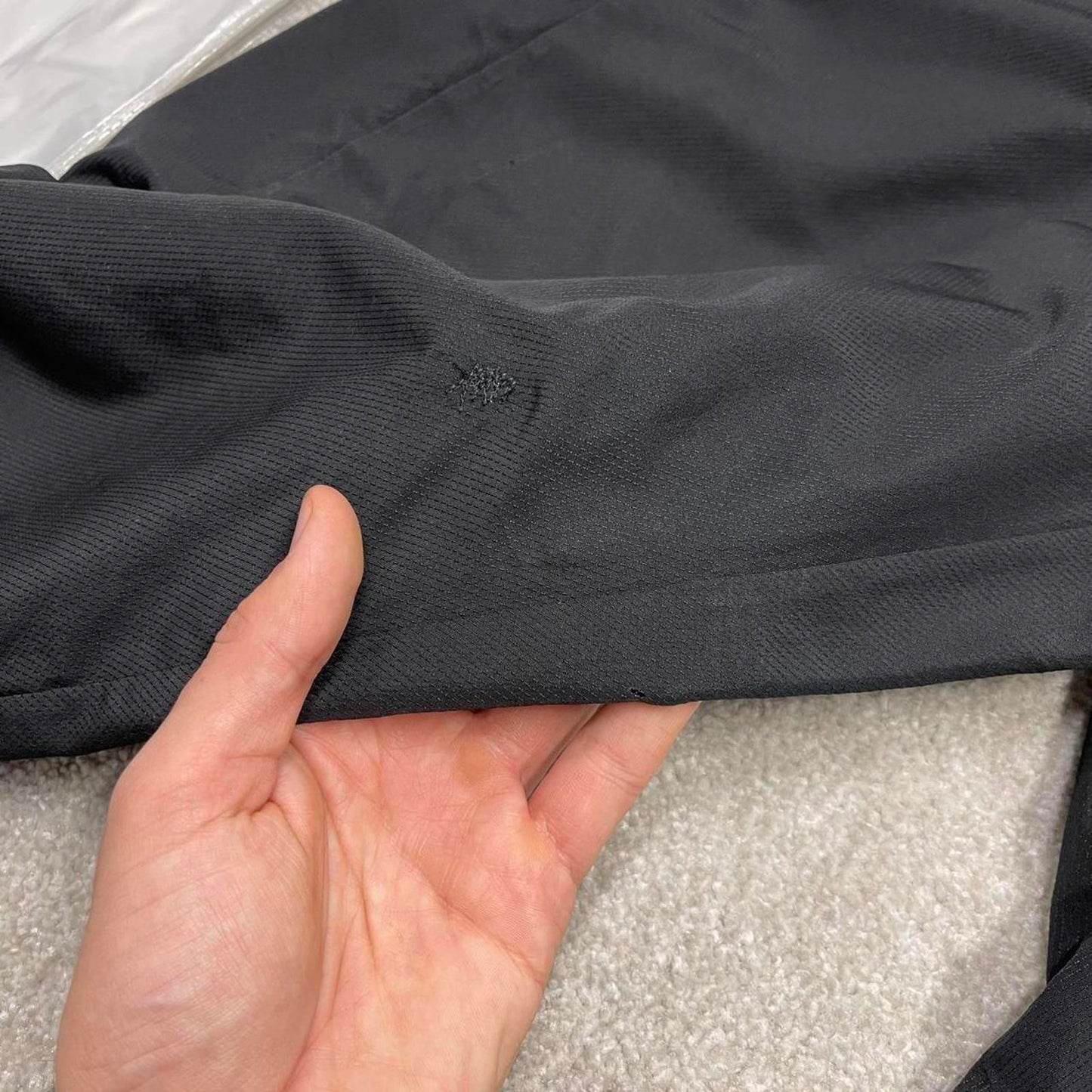 Black Adidas trackies Medium loose y2k style joggers adjustable side stripe track pants