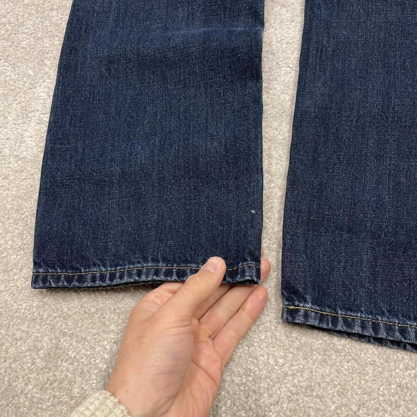 Y2k Levi's 505 jeans straight leg blue Casual denim pants red tab logo