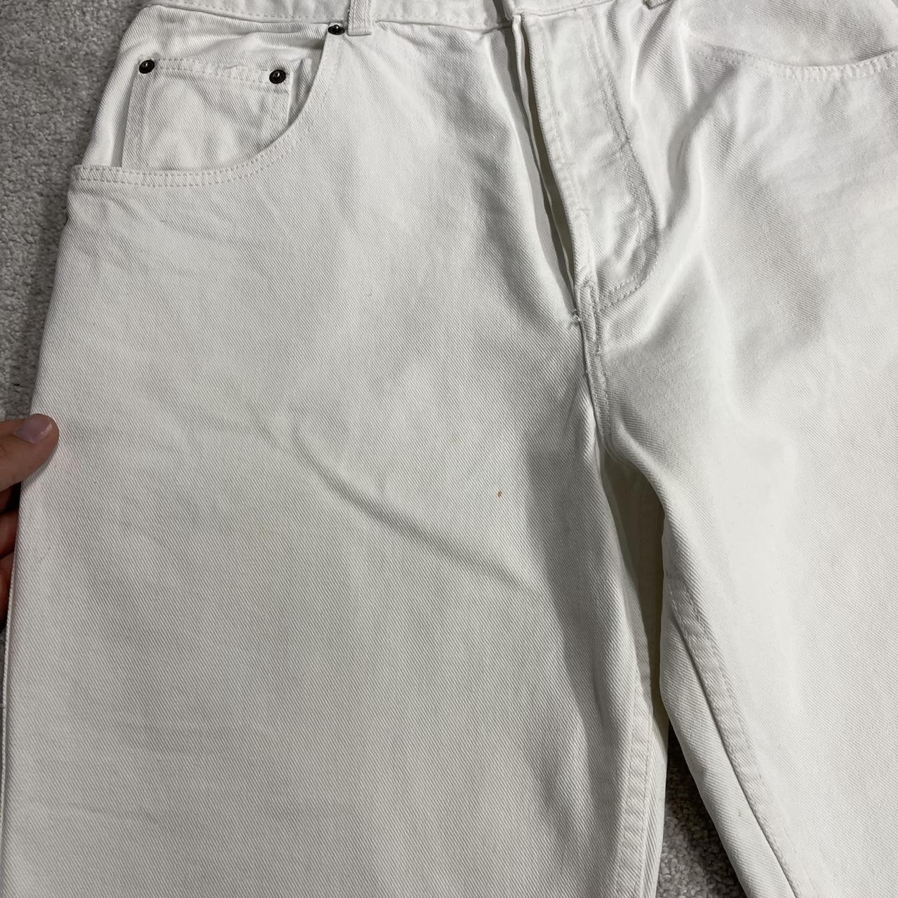 Long baggy denim shorts y2k white Loose skater surf style summer shorts