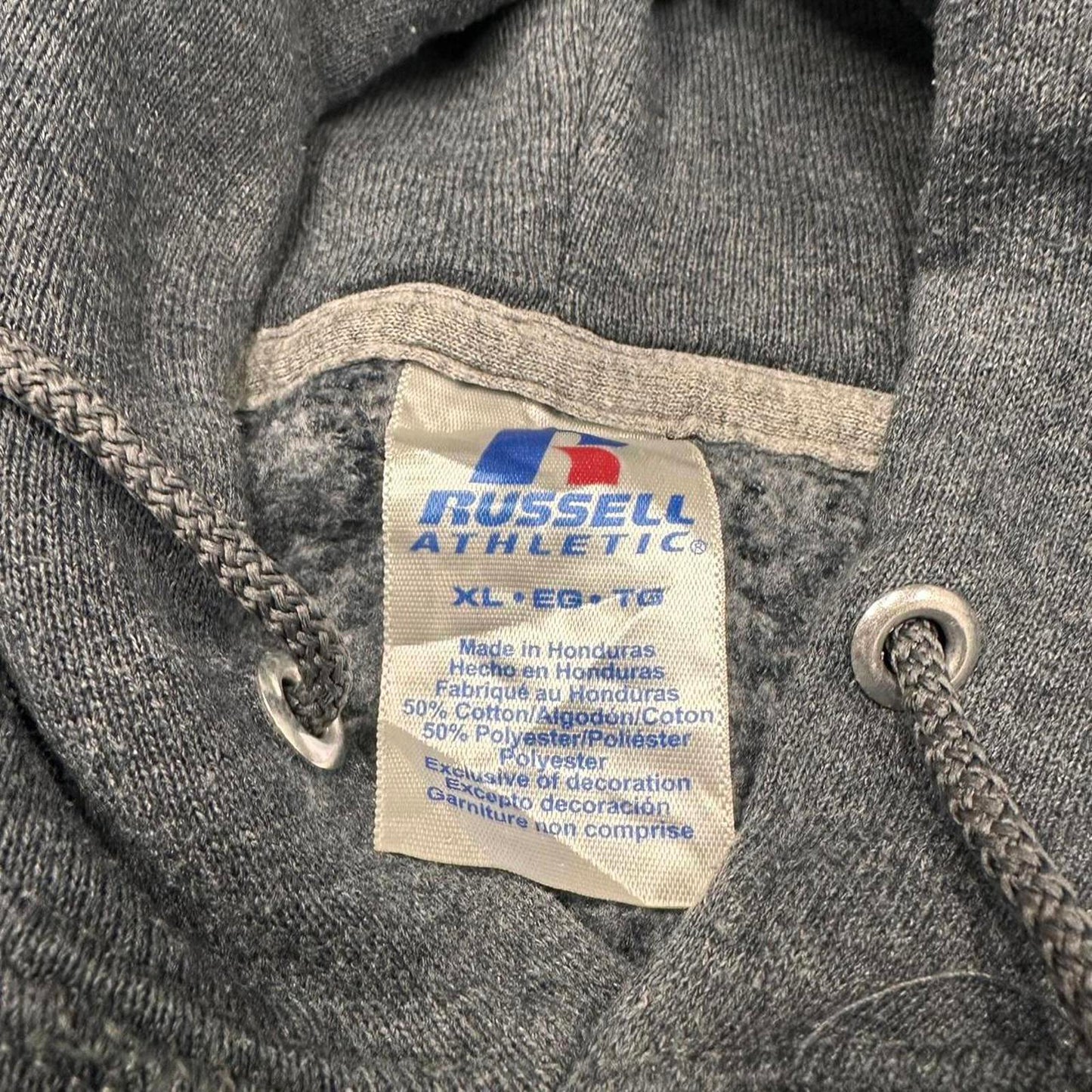 Grey vintage Russell hoodie XL