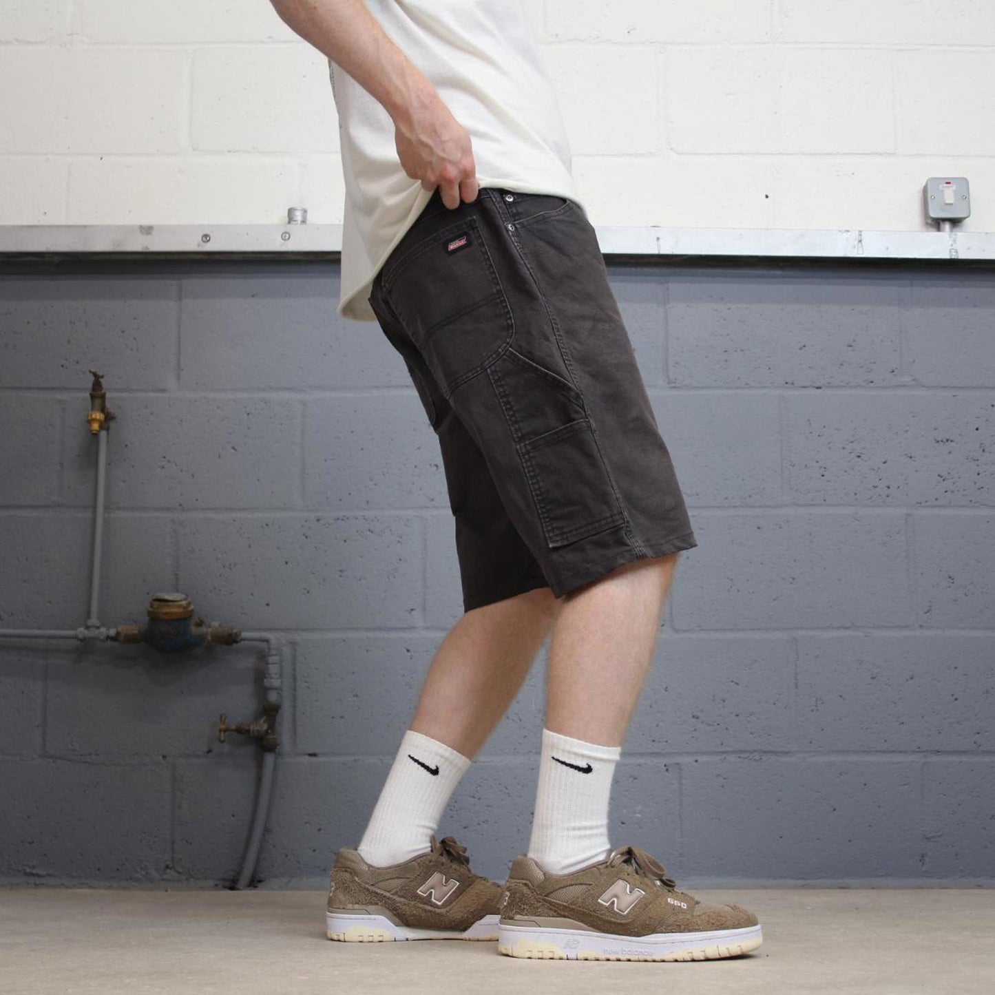 Black Dickies carpenter jorts W36