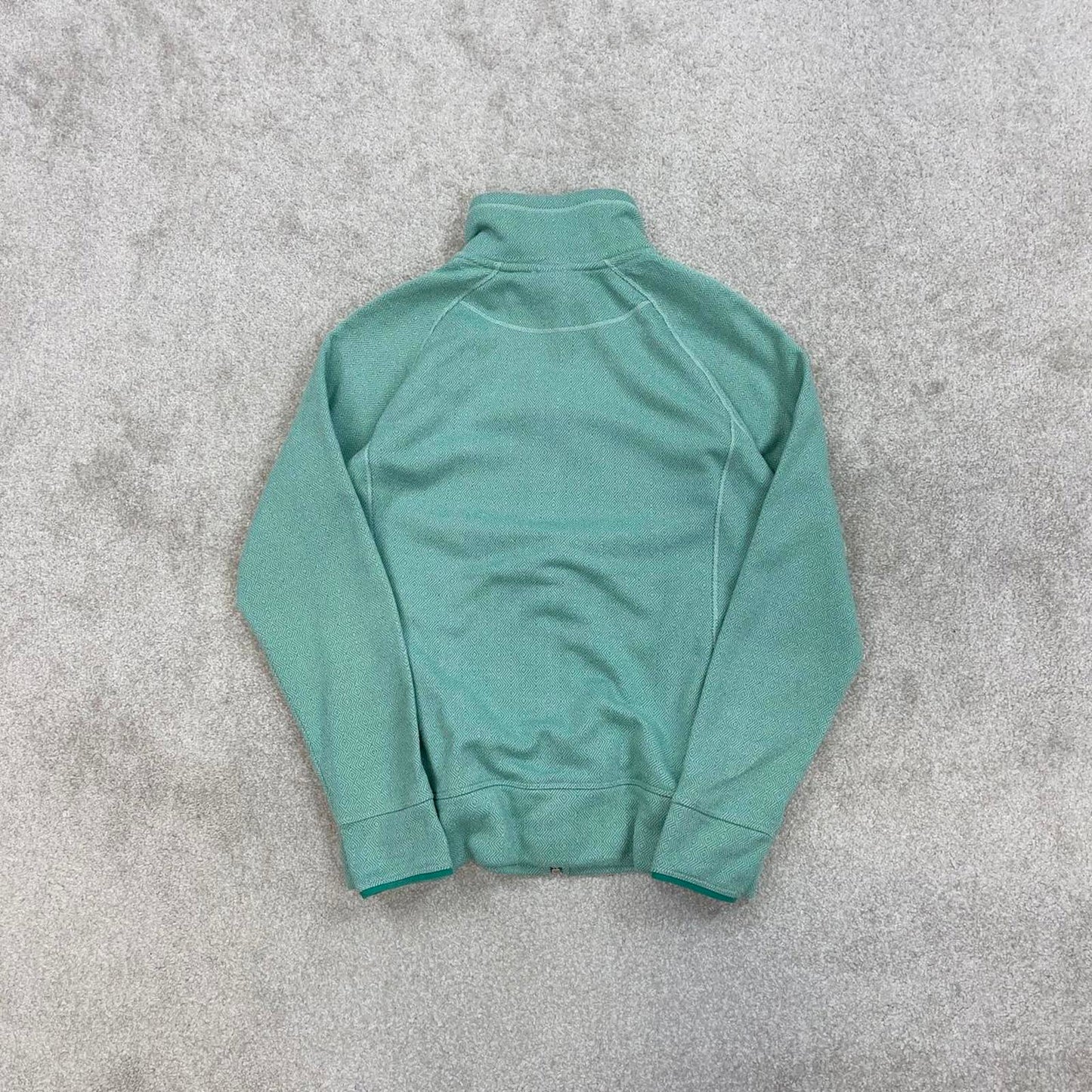 The North Face technical fleece Medium green Women's full zip up y2k style autumn outdoors hiking