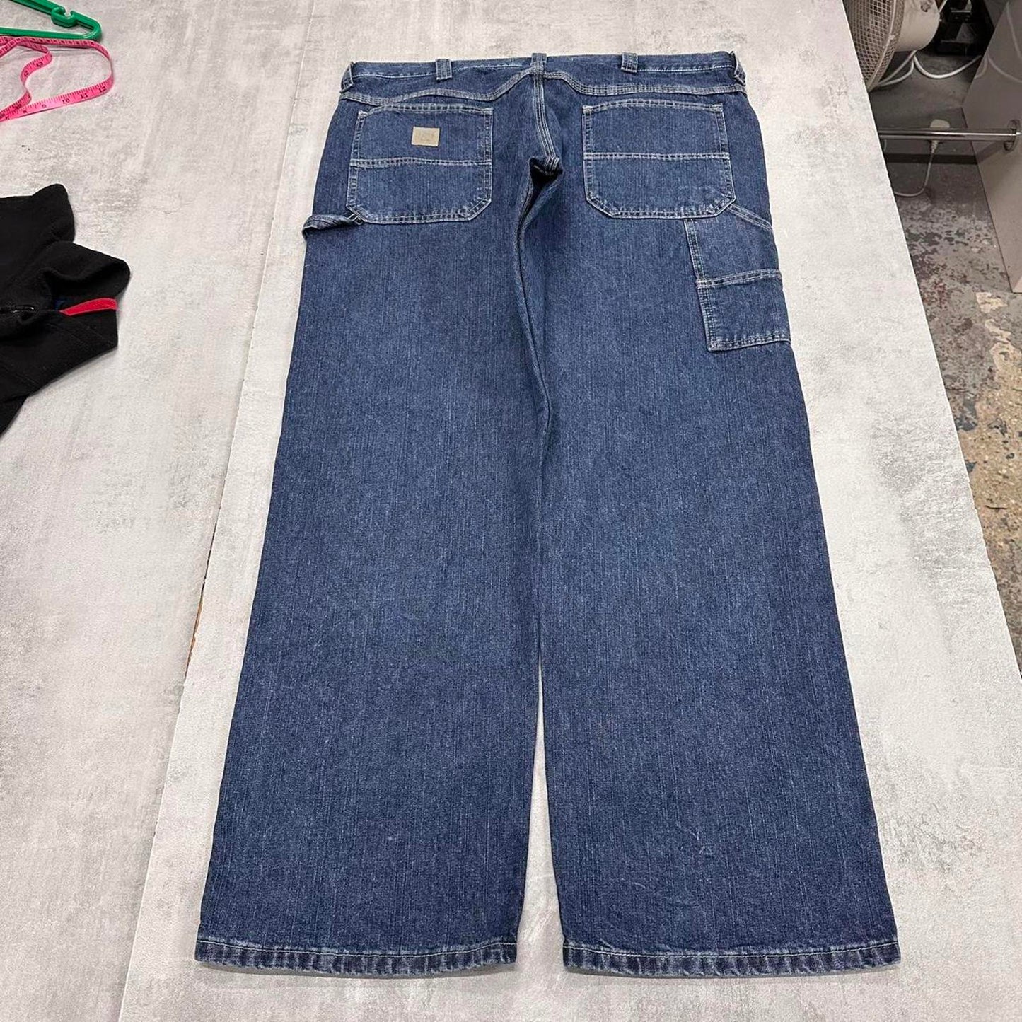 Baggy Lee carpenter jeans W40L30 blue denim skater 90s style carpenters