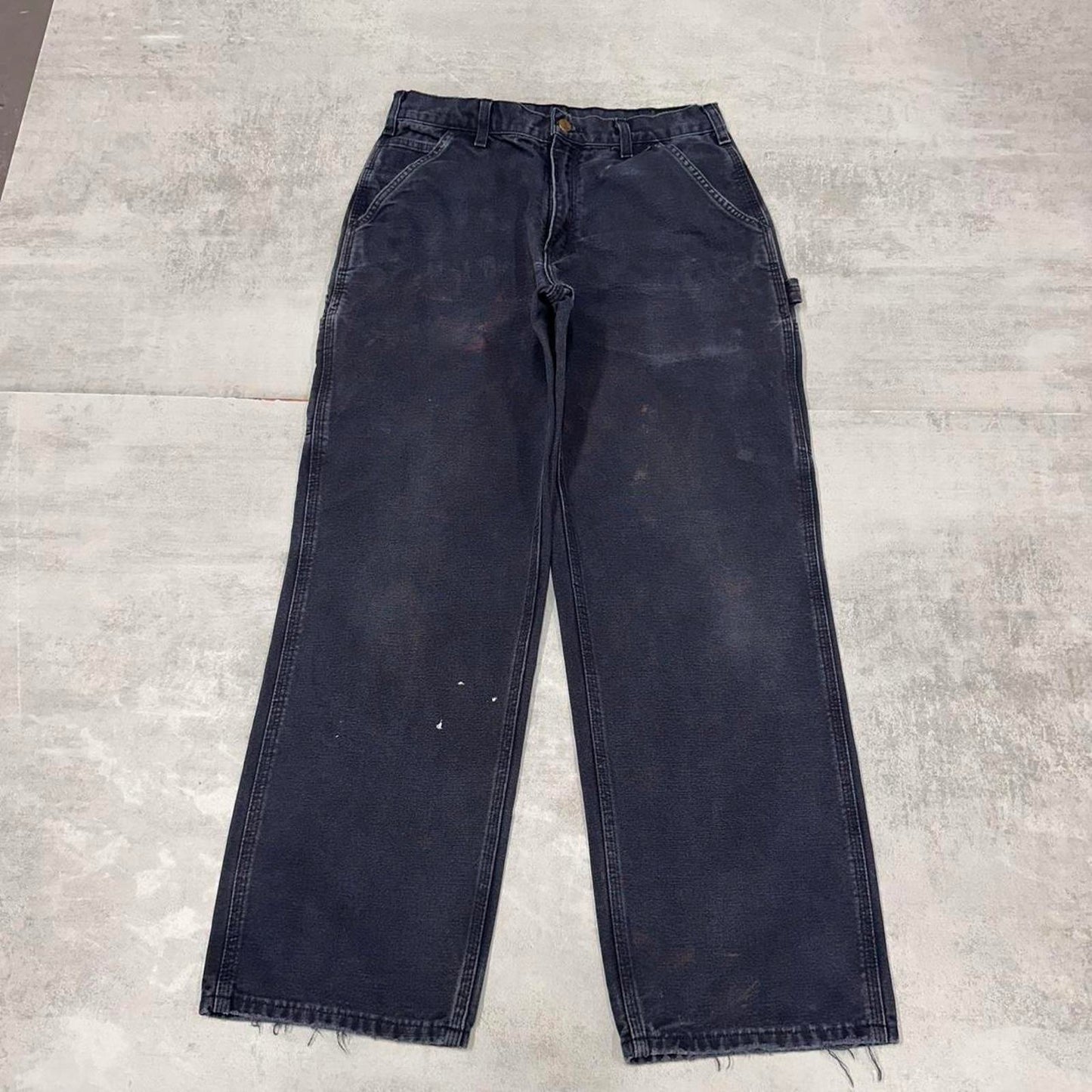 Carhartt carpenter jeans W31 L29 loose navy canvas 90s style skater cargos