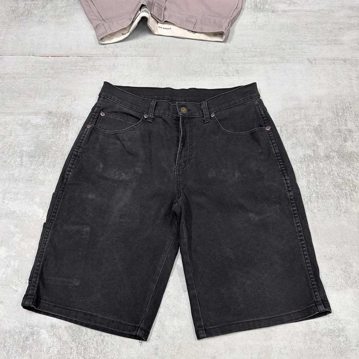 Black Dickies carpenter jorts W30