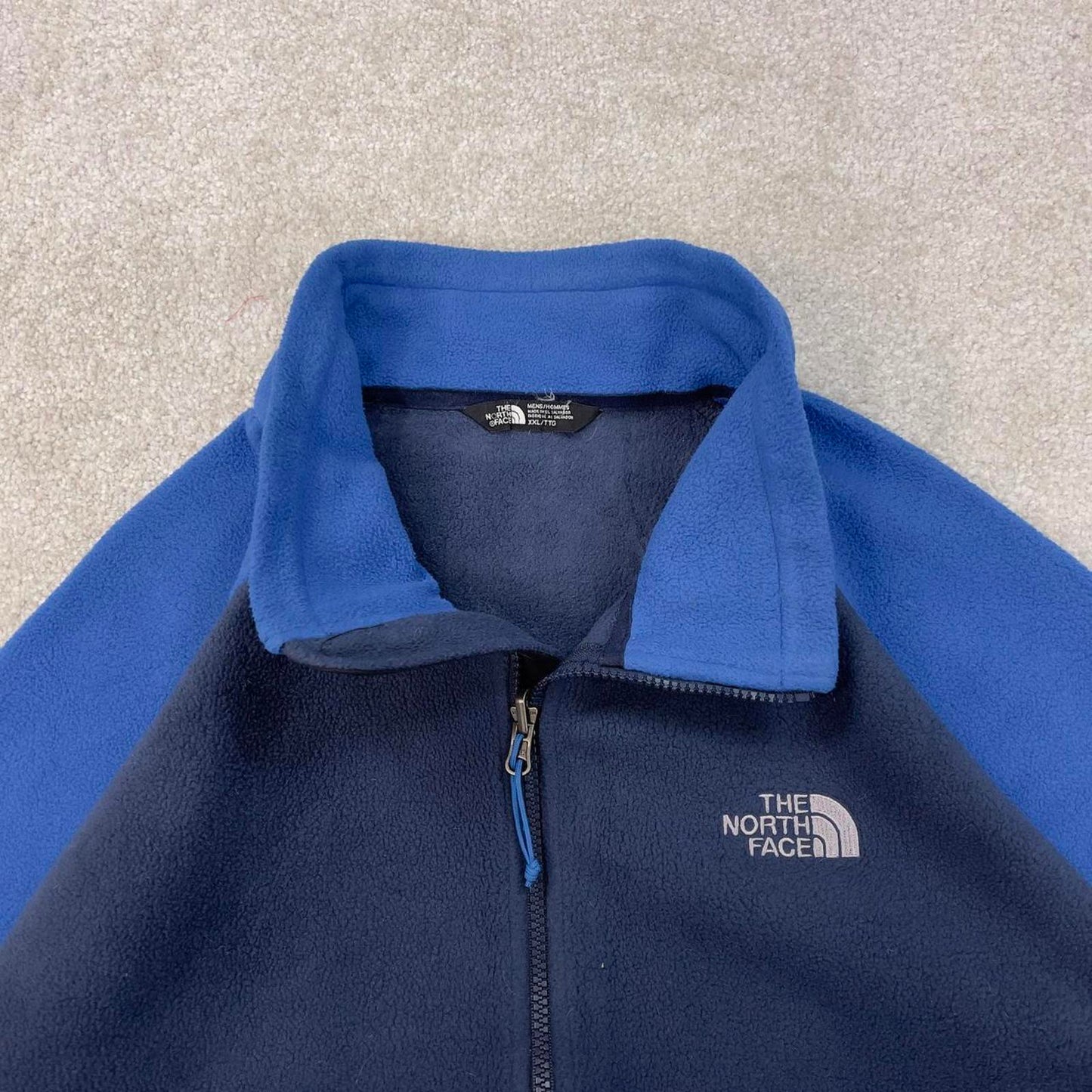 Y2K The North Face technical fleece XXL Blue men’s full zip TNF Autumn