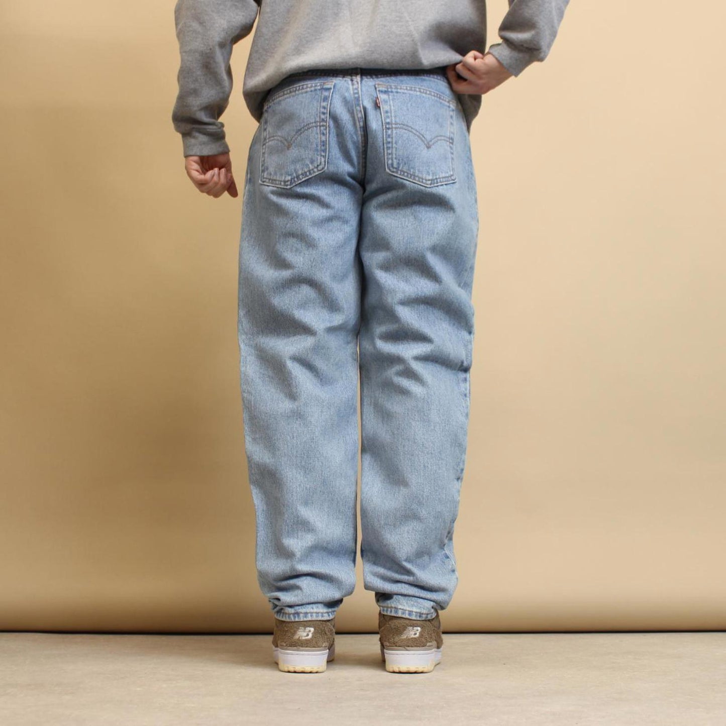 Blue Levi's 550 jeans size 12 (W30L33) relaxed fit taper leg denim jeans