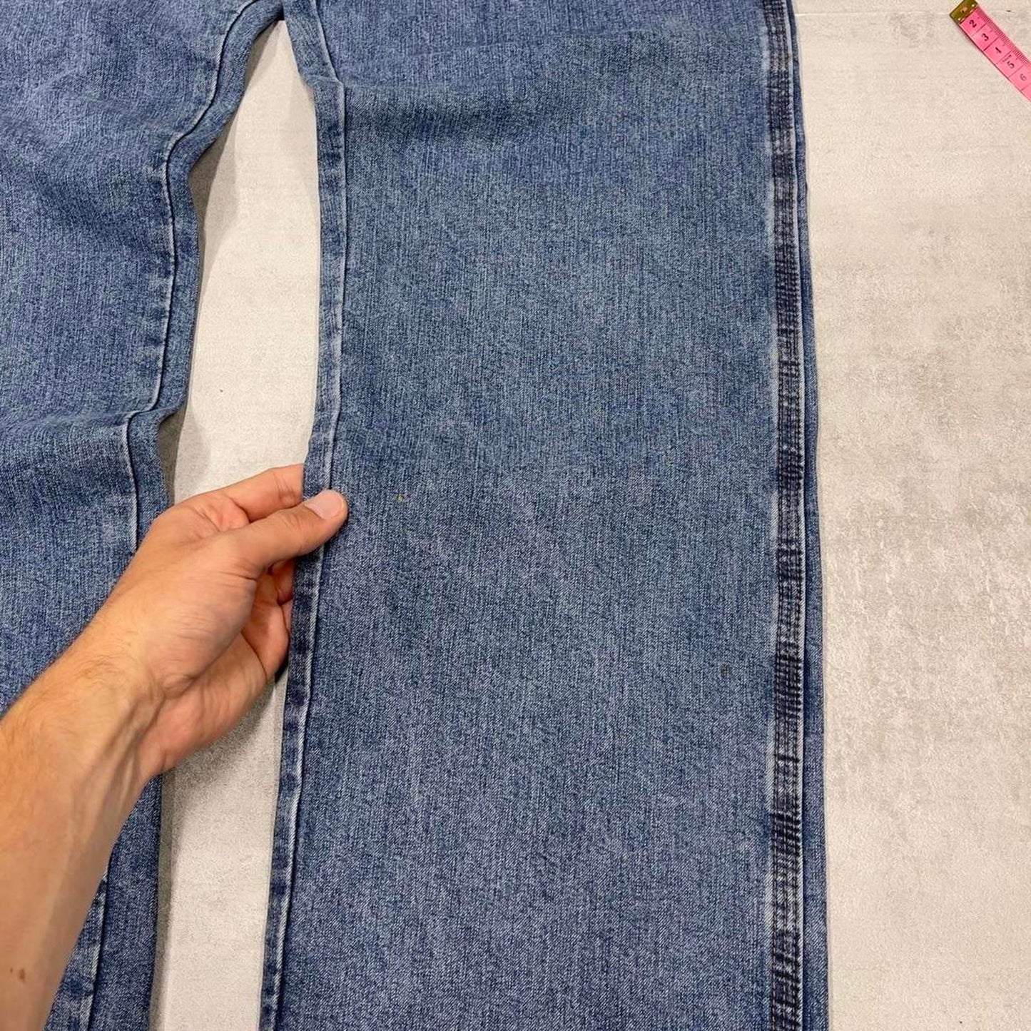 Blue Wrangler carpenter jeans W36L34 loose cargo skater style jeans