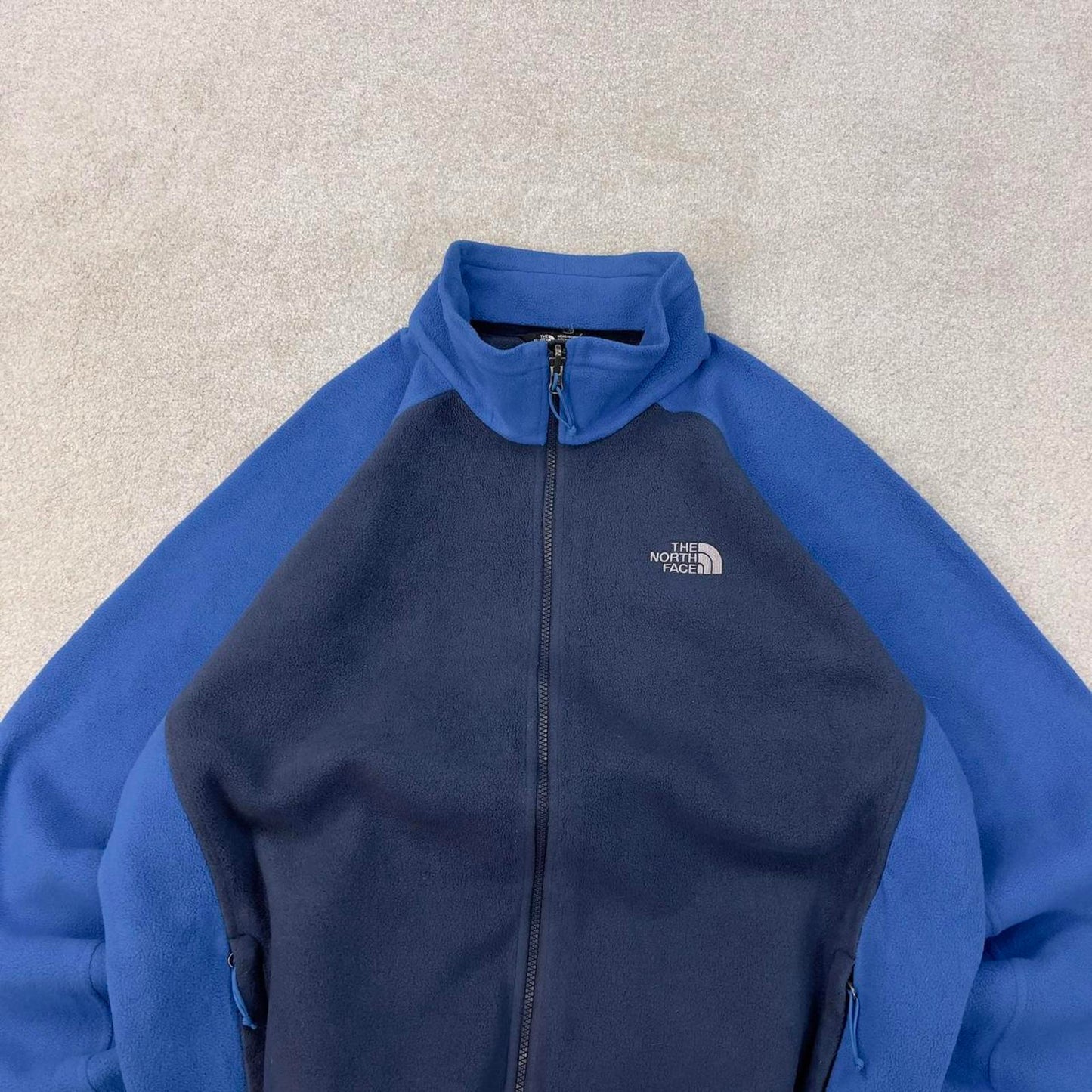 Y2K The North Face technical fleece XXL Blue men’s full zip TNF Autumn